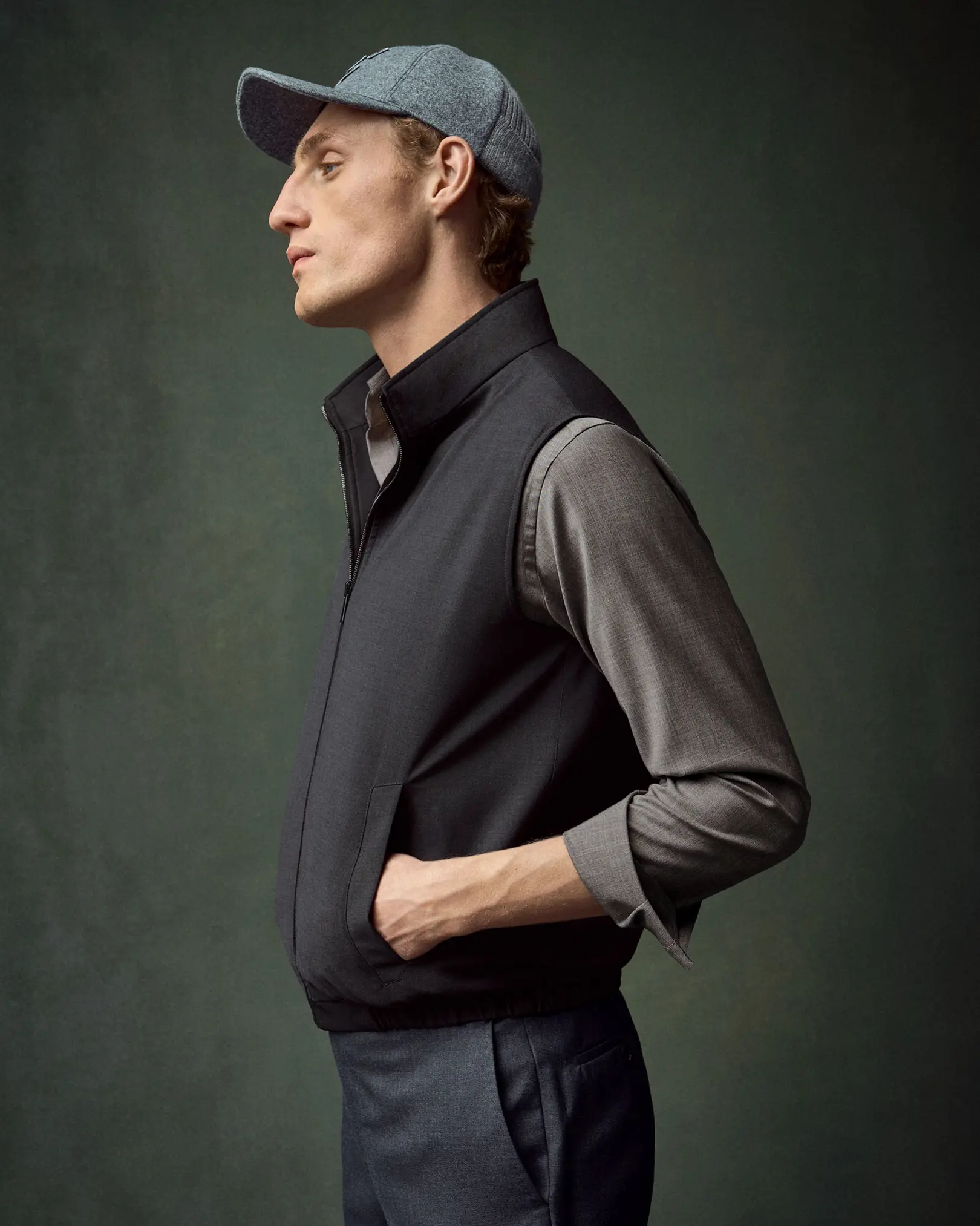 トップス Antwort REVERSIBLE VEST BLACK SIZE1 Black Reversible Light Padded Zip Vest in Water-Repellent