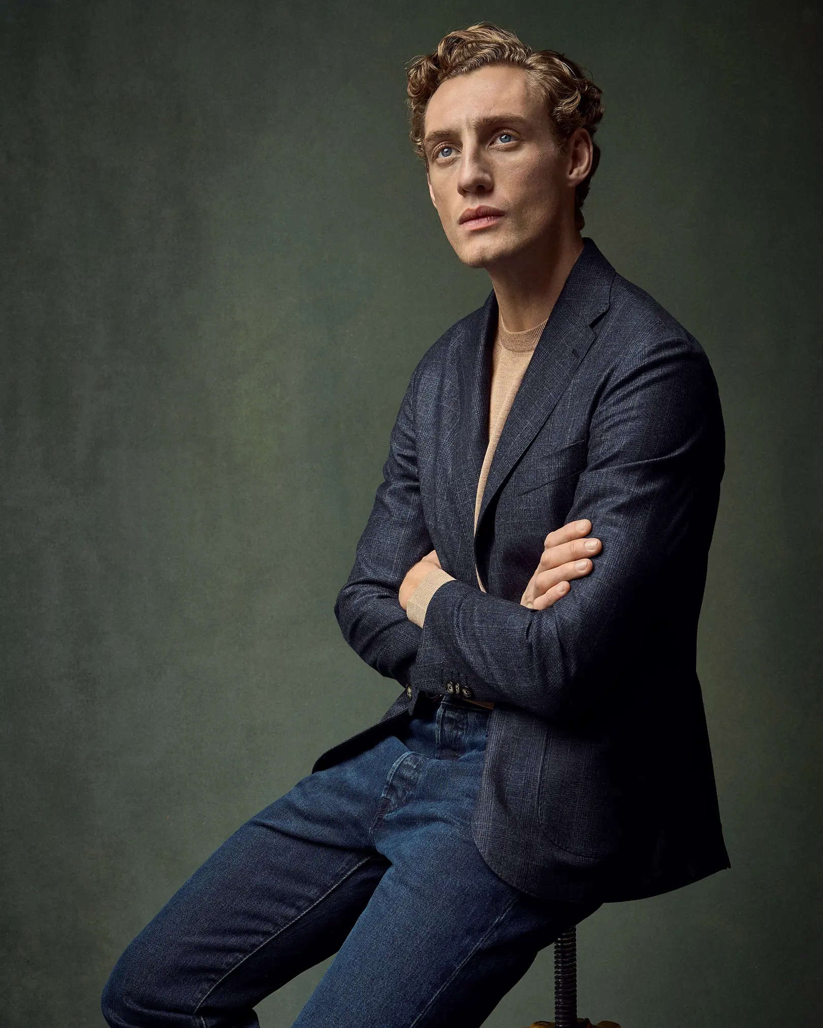 Eton - wool check soft jacket