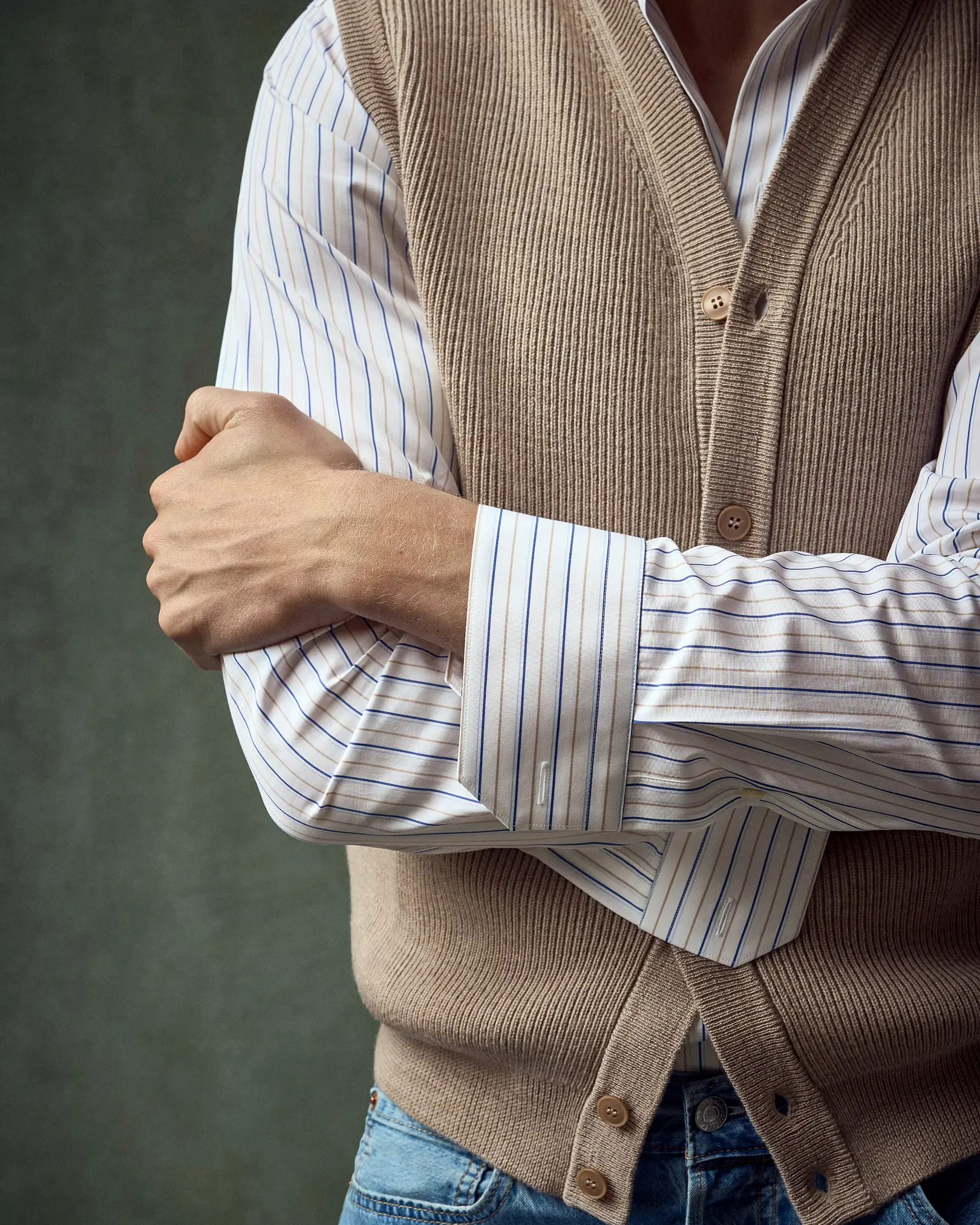 Structured Knit Vest - Eton