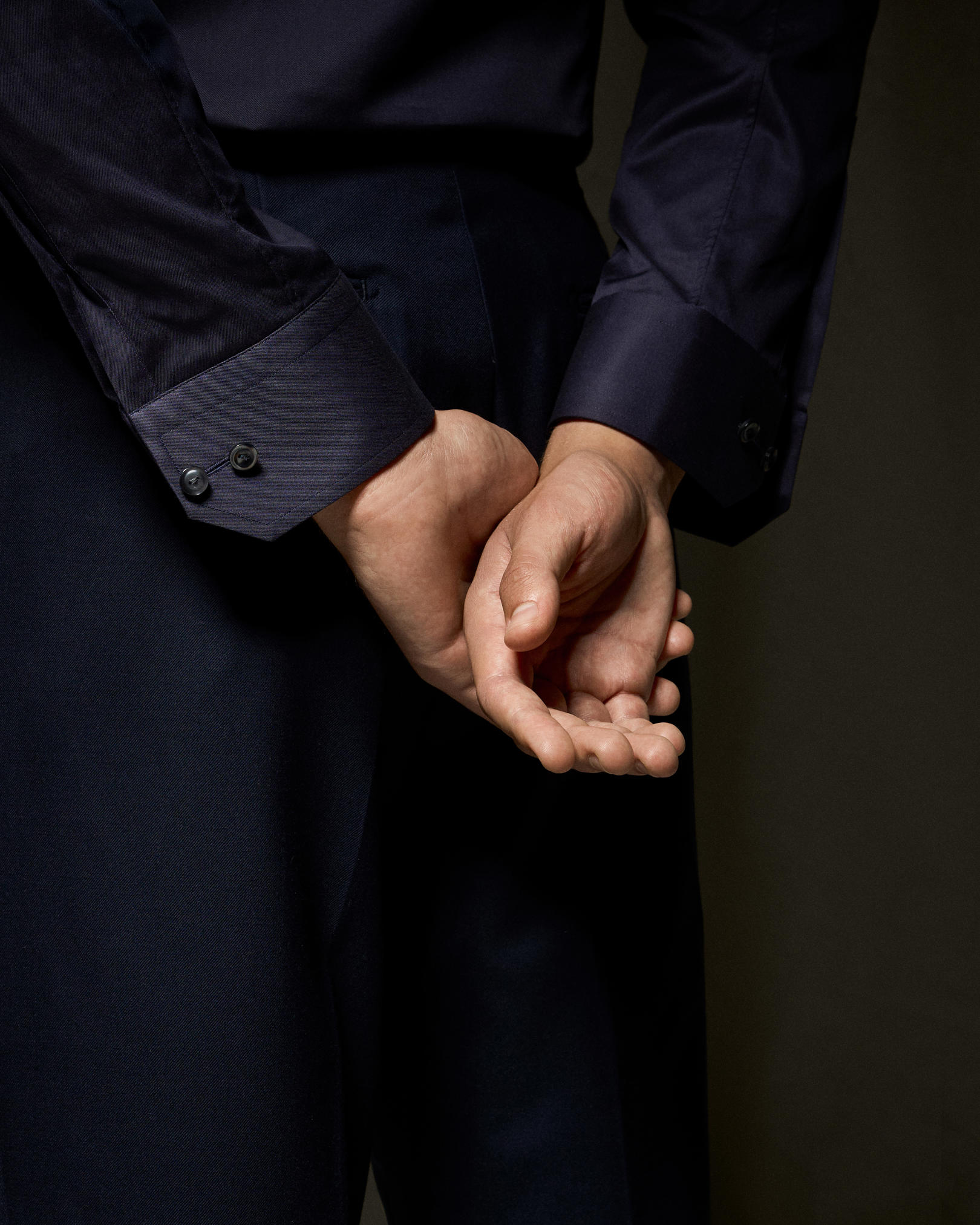 Eton - Mörkblå Signature Twill-skjorta