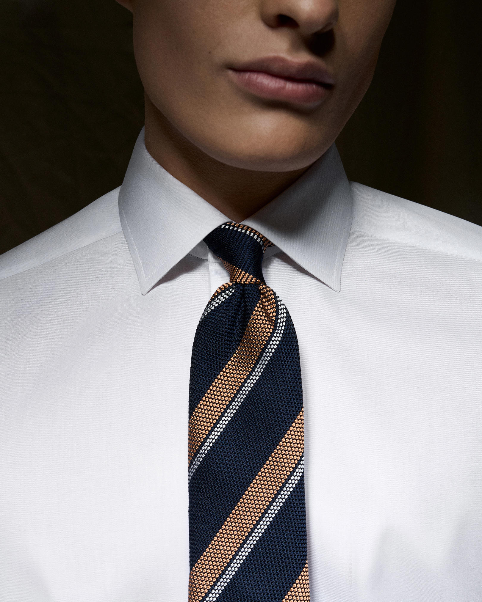 Eton - Vit Signature Twill-skjorta
