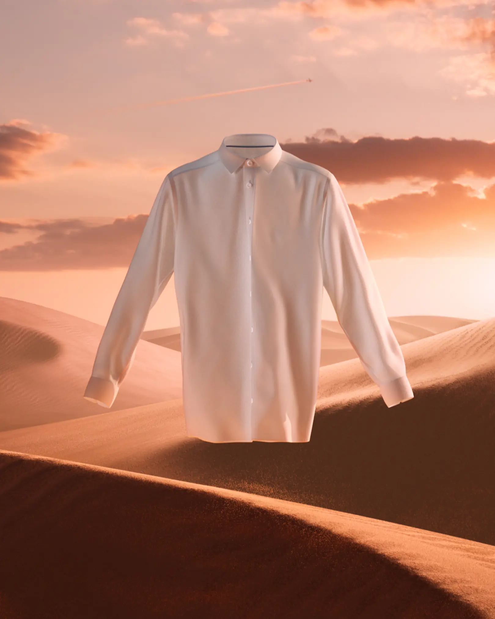 Eton - Chemise blanche en twill signature