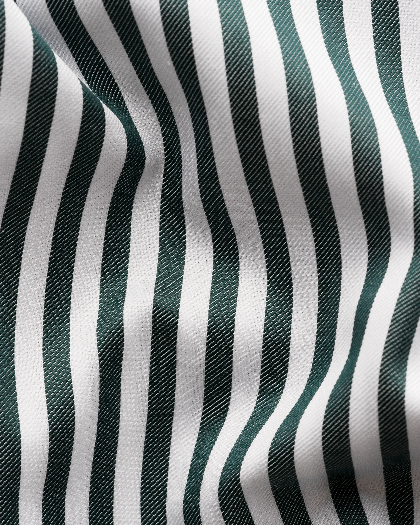 Eton - dark green bengal striped signature twill shirt