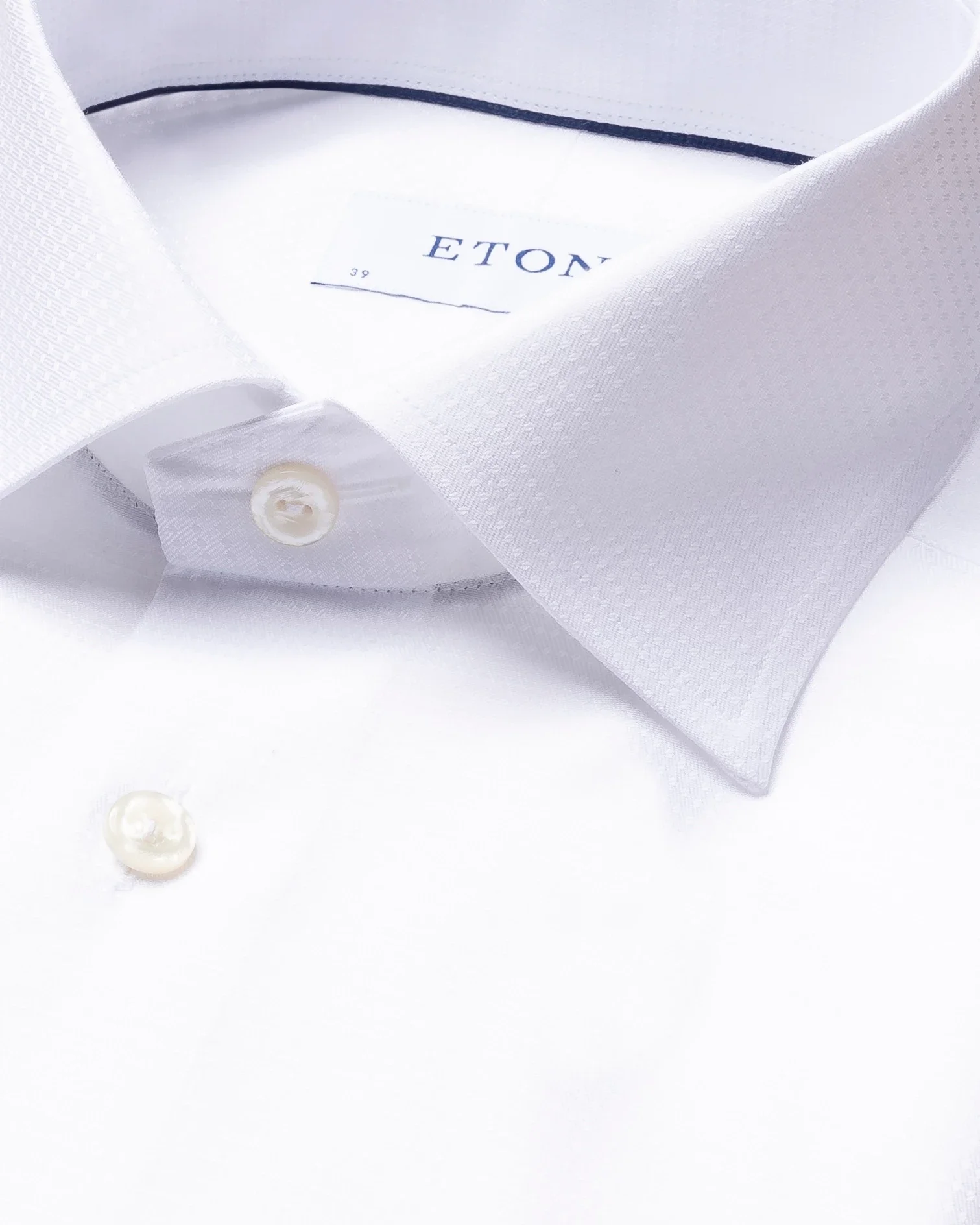 Eton - white micro weave twill shirt