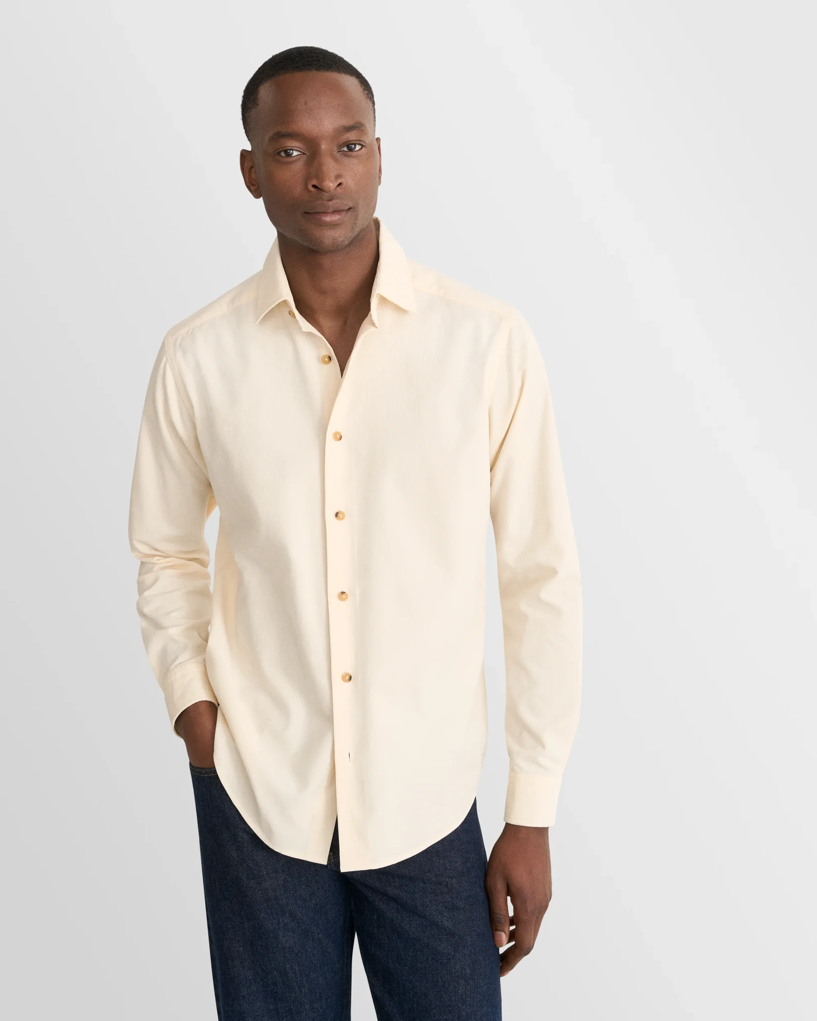 Eton - Chemise en velours côtelé