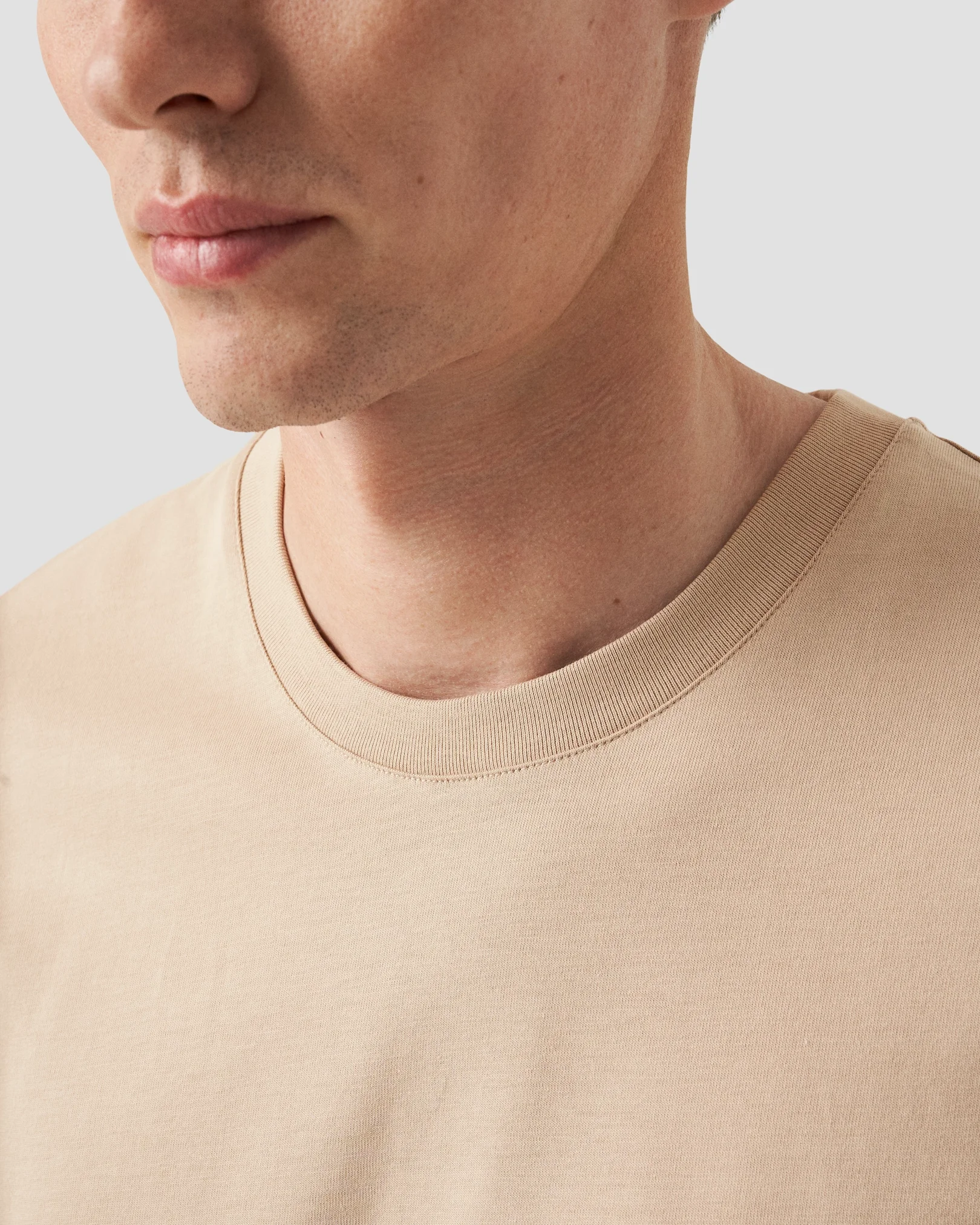 Eton - Light Brown Supima Cotton T-Shirt