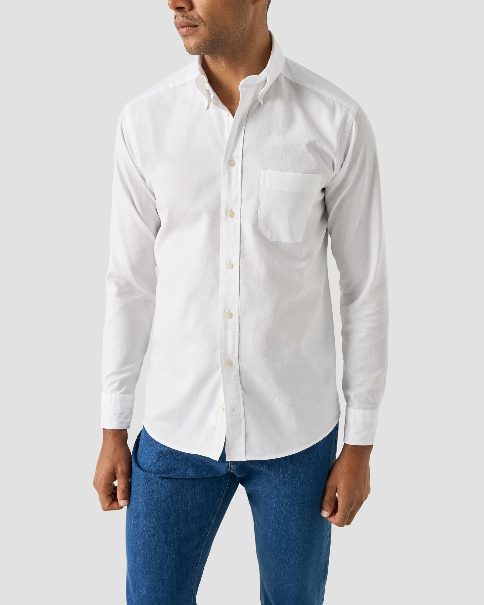 Eton - Chemise Oxford Unie