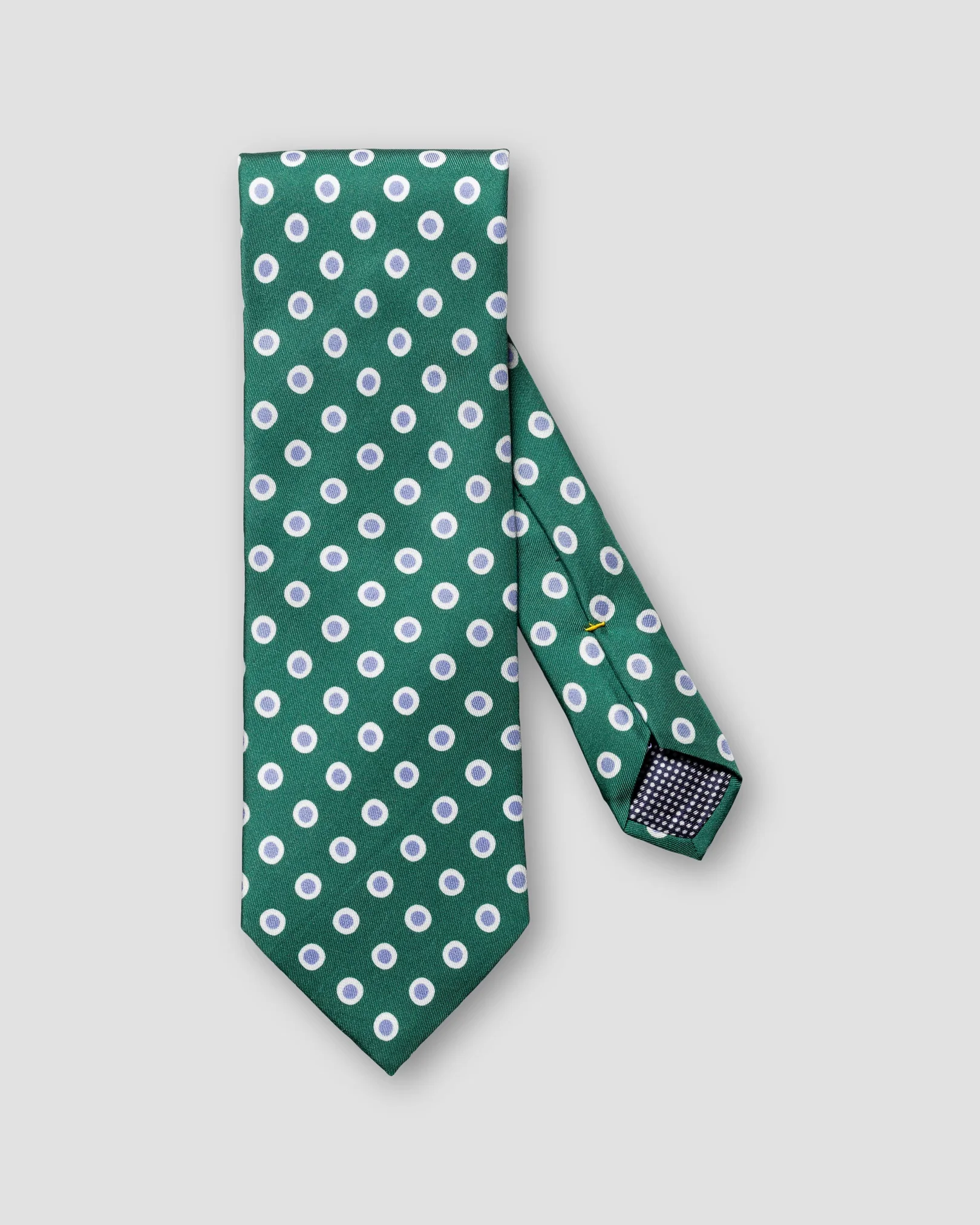 Green Patterned Silk Tie - Eton