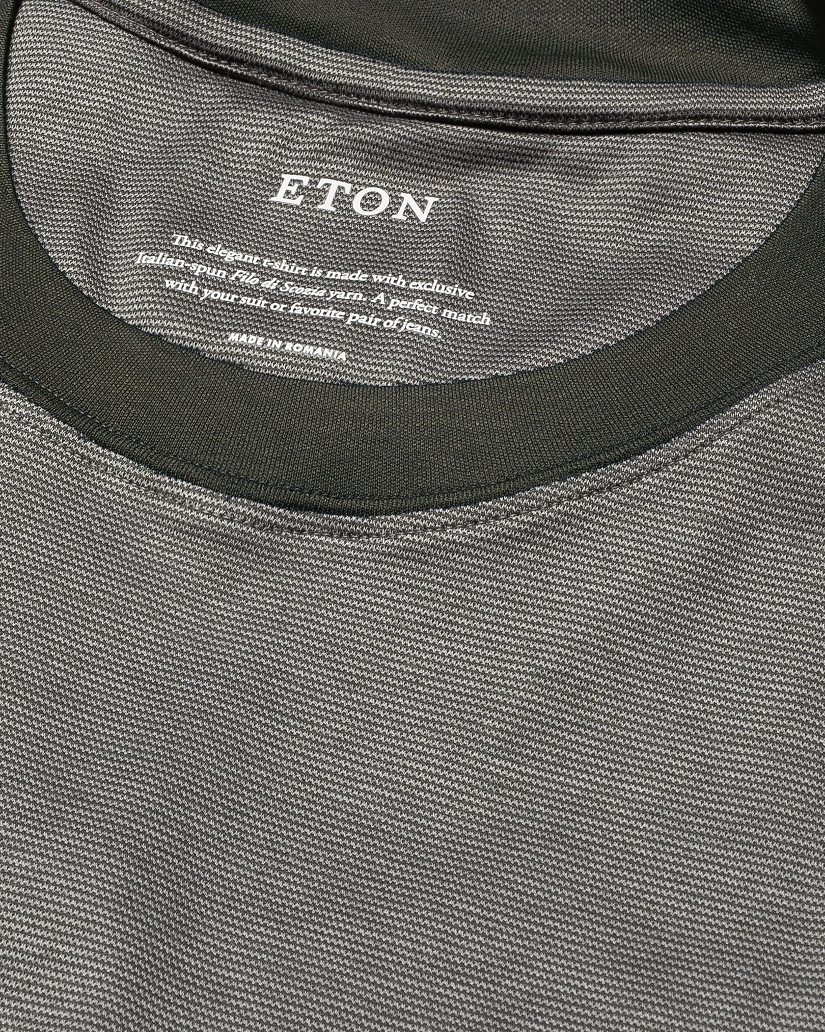 Eton - dark green interlock jersey