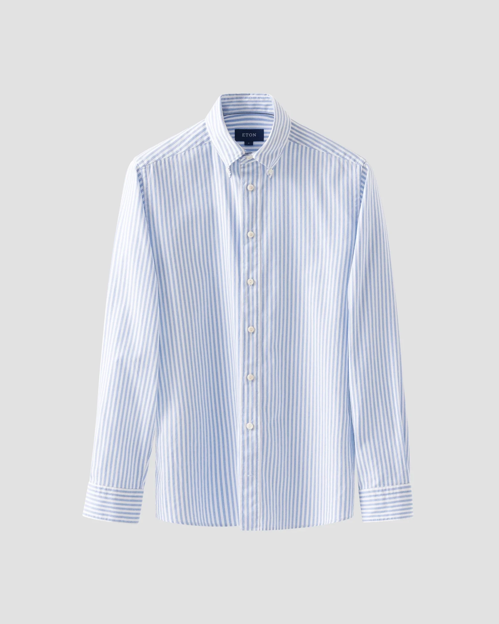 Ljusblå randig Royal Oxford-skjorta