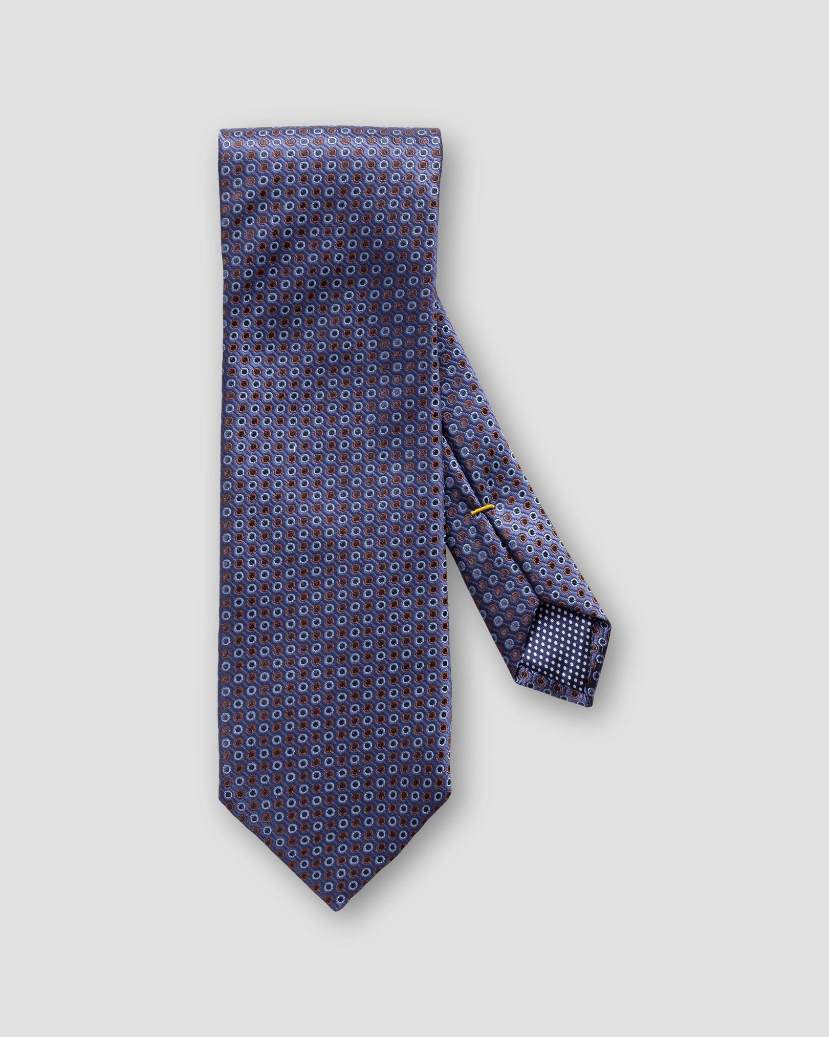 Eton - orange blue dots silk tie