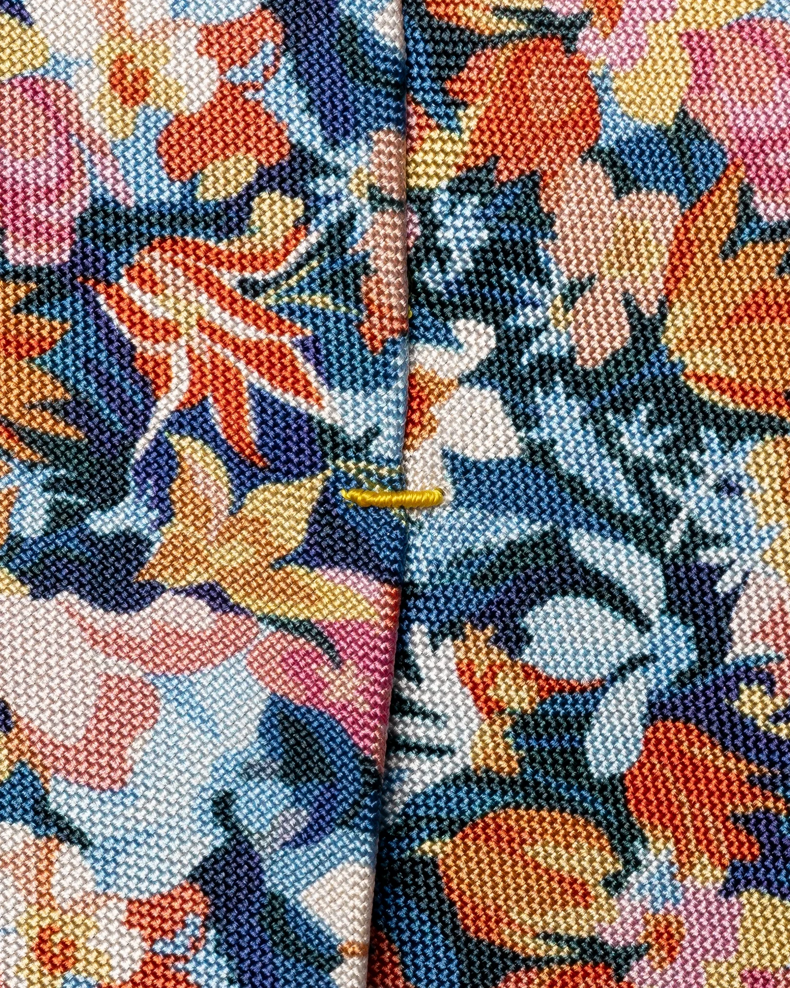 Eton - floral oxford silk print tie