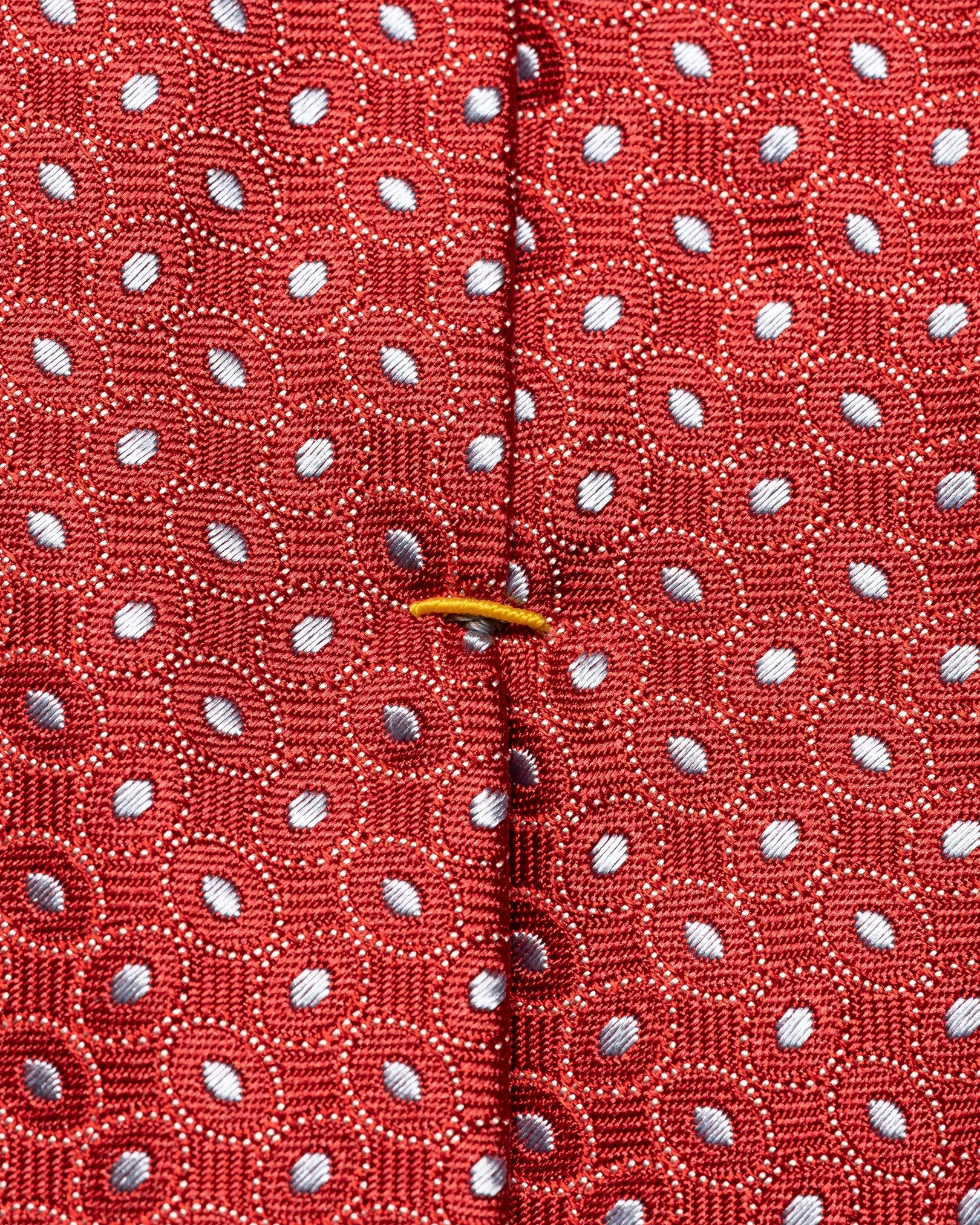 Eton - red geometric effect tie