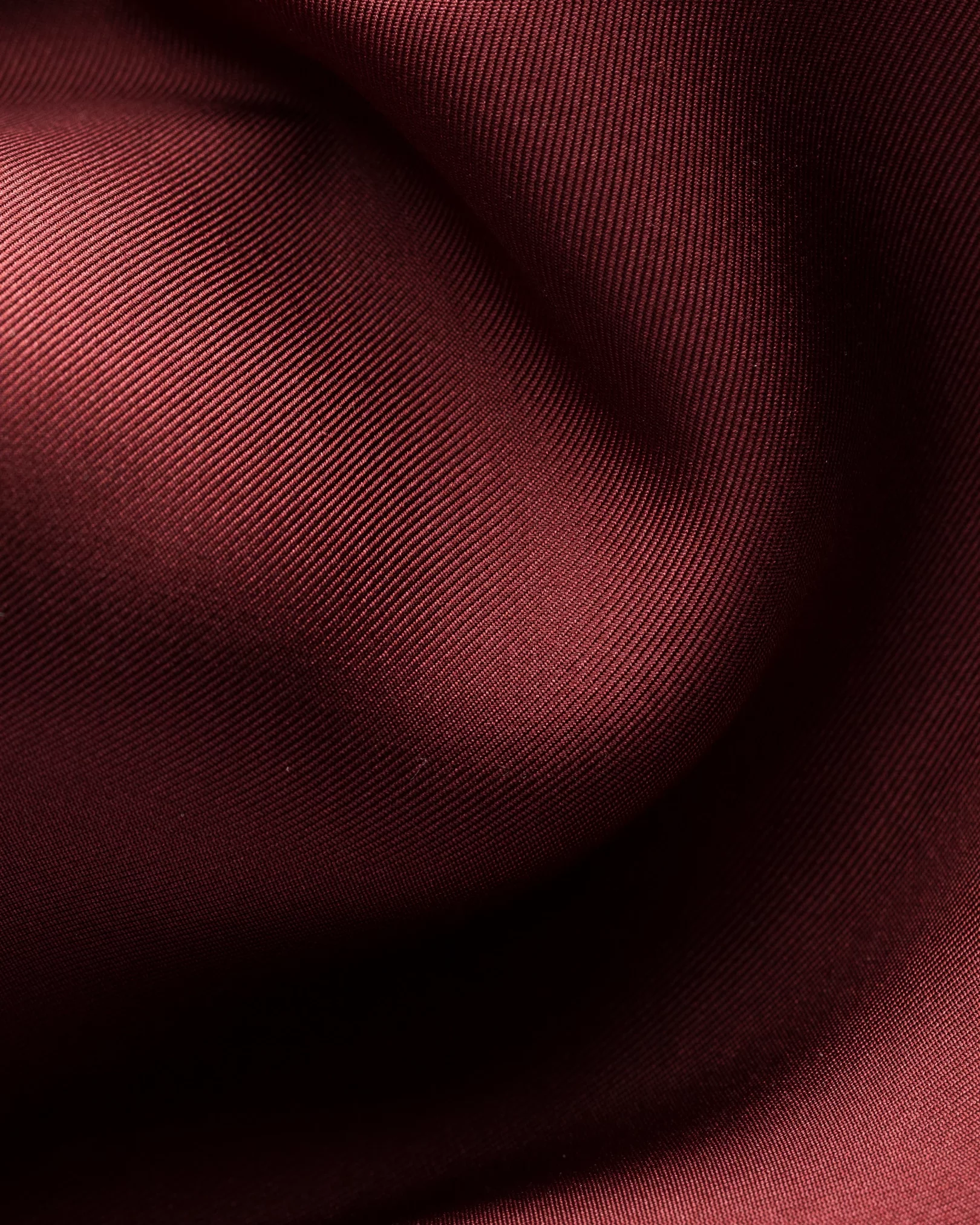 Eton - red silk shirt pointed single rounded slim soft