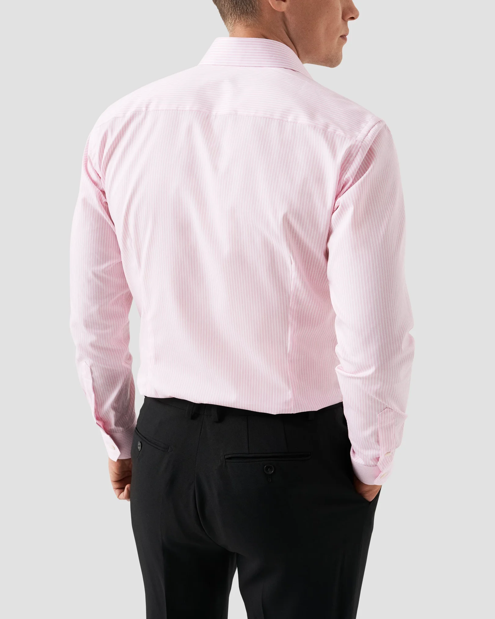 Eton - pink cut away collar made to order