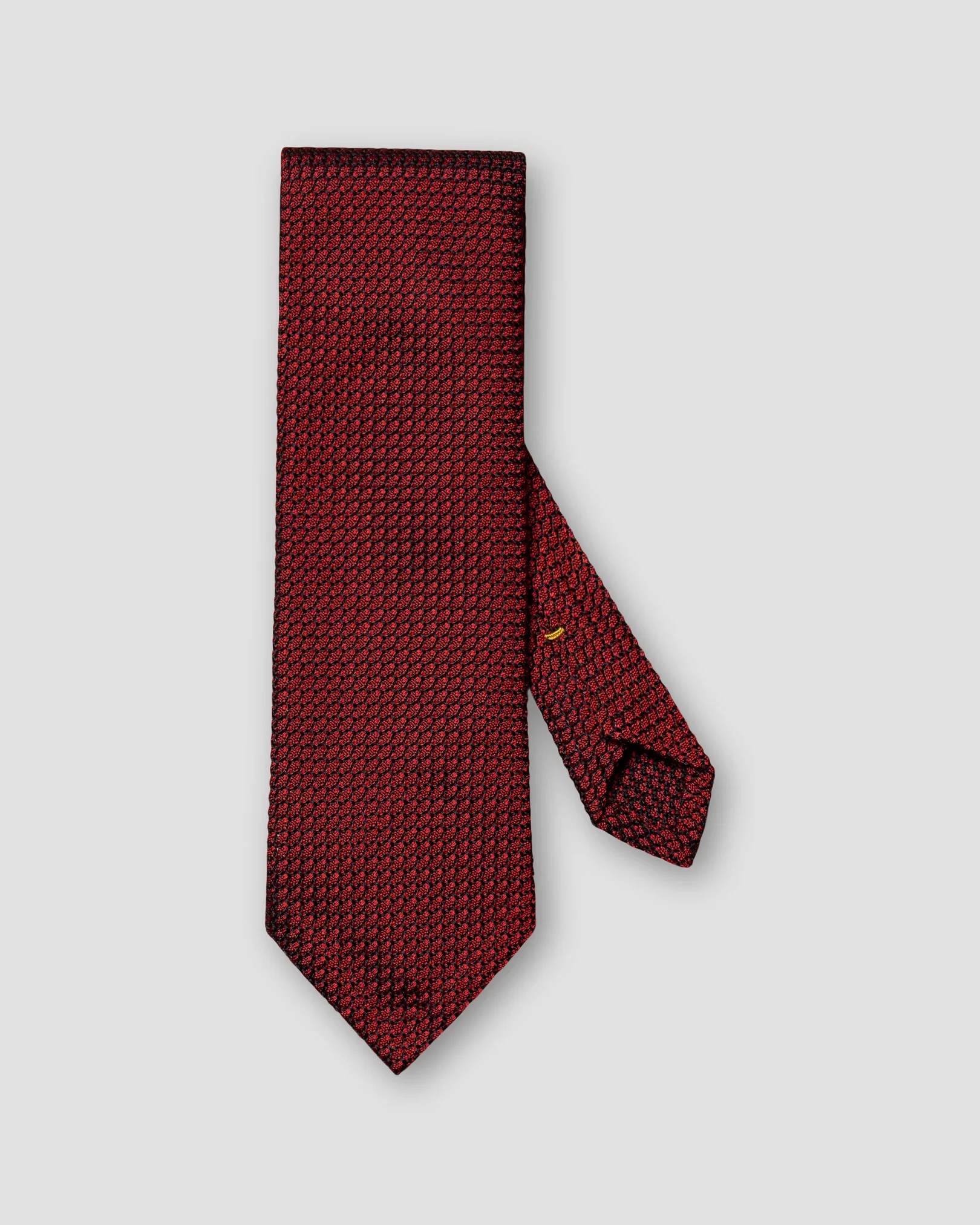 Cravate rouge en soie grenadine