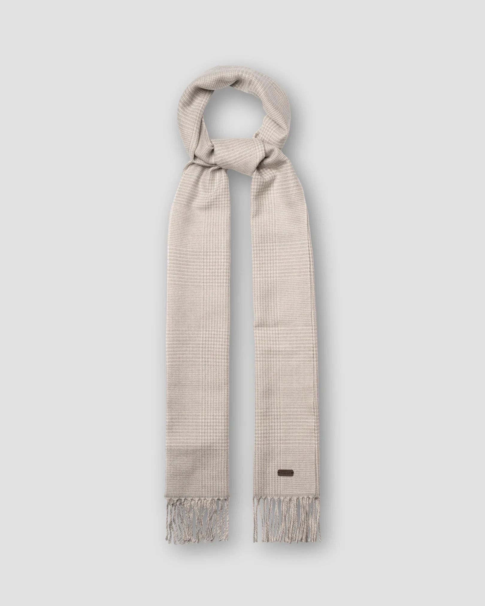 Eton - pow check merino wool scarf
