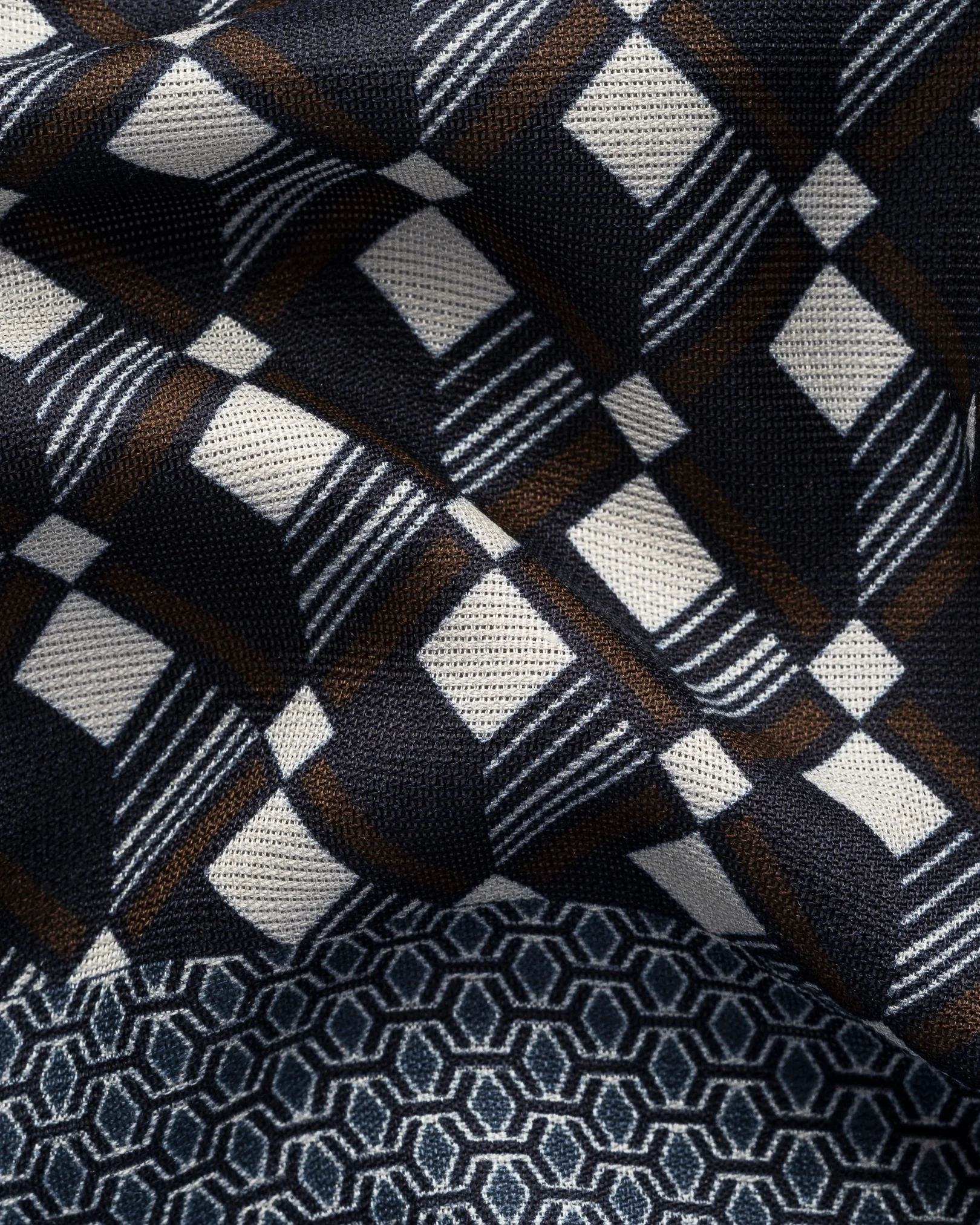 Eton - multi geometrical silk scarf