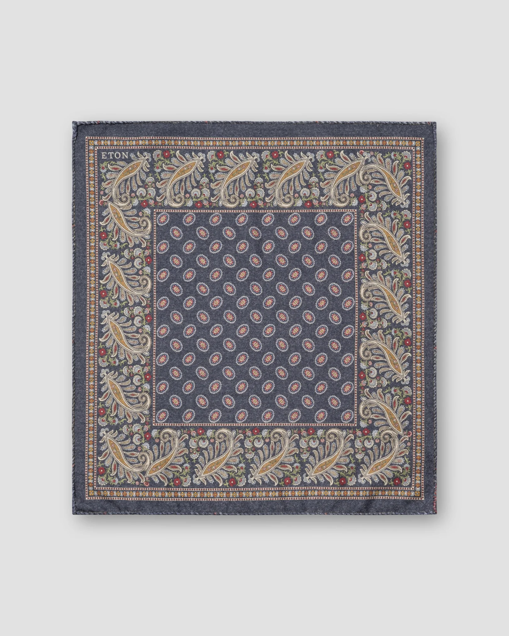 Eton - two face wool pocket square 256