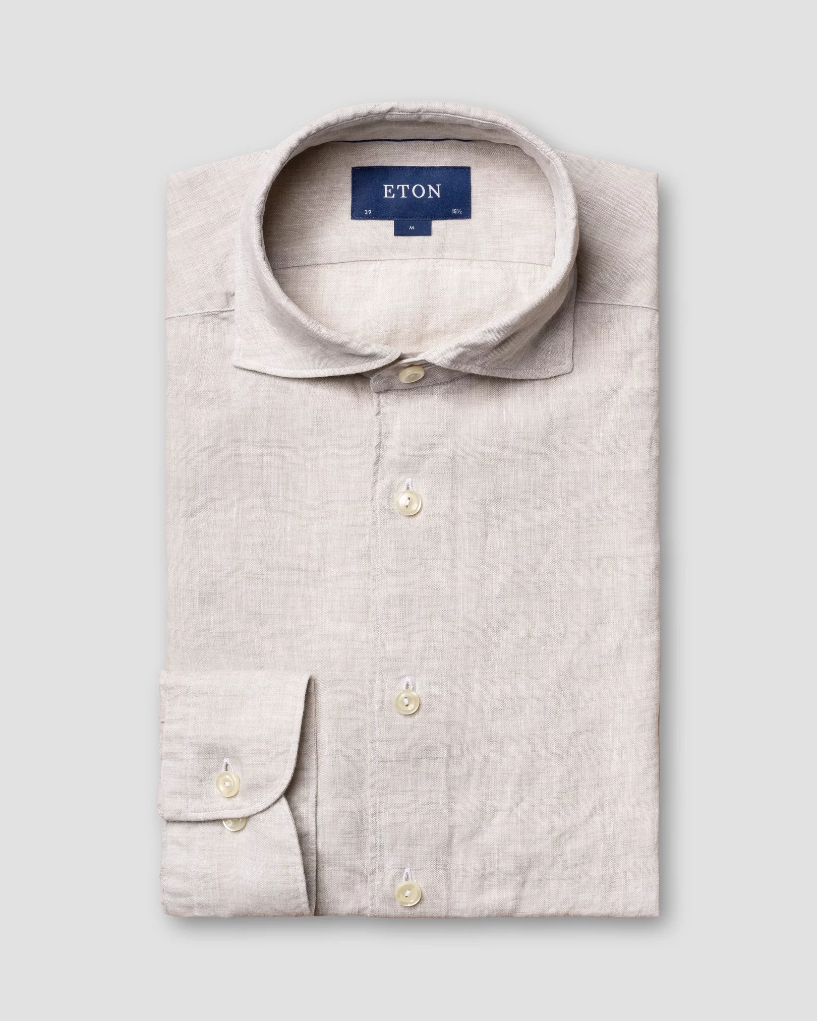 Eton - gray linen shirt