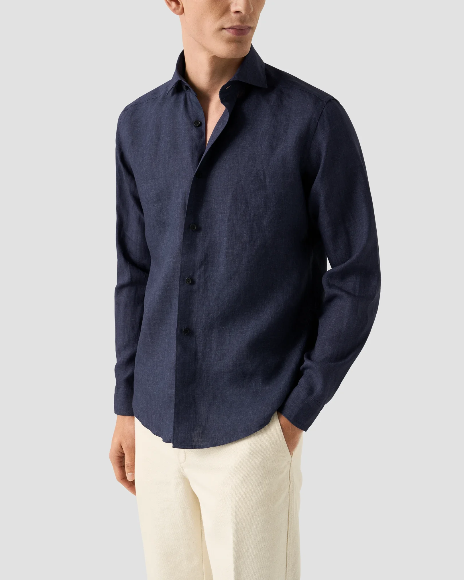 Eton - Solid Linen Shirt