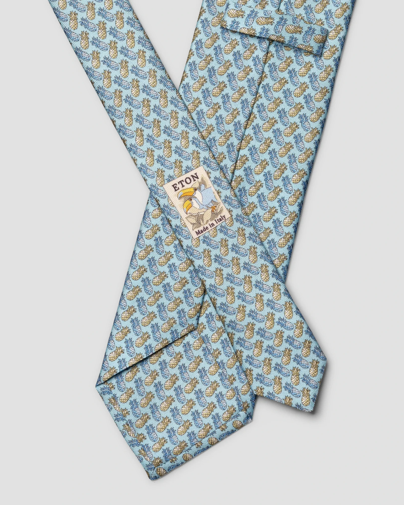 Eton - pineapple print silk tie