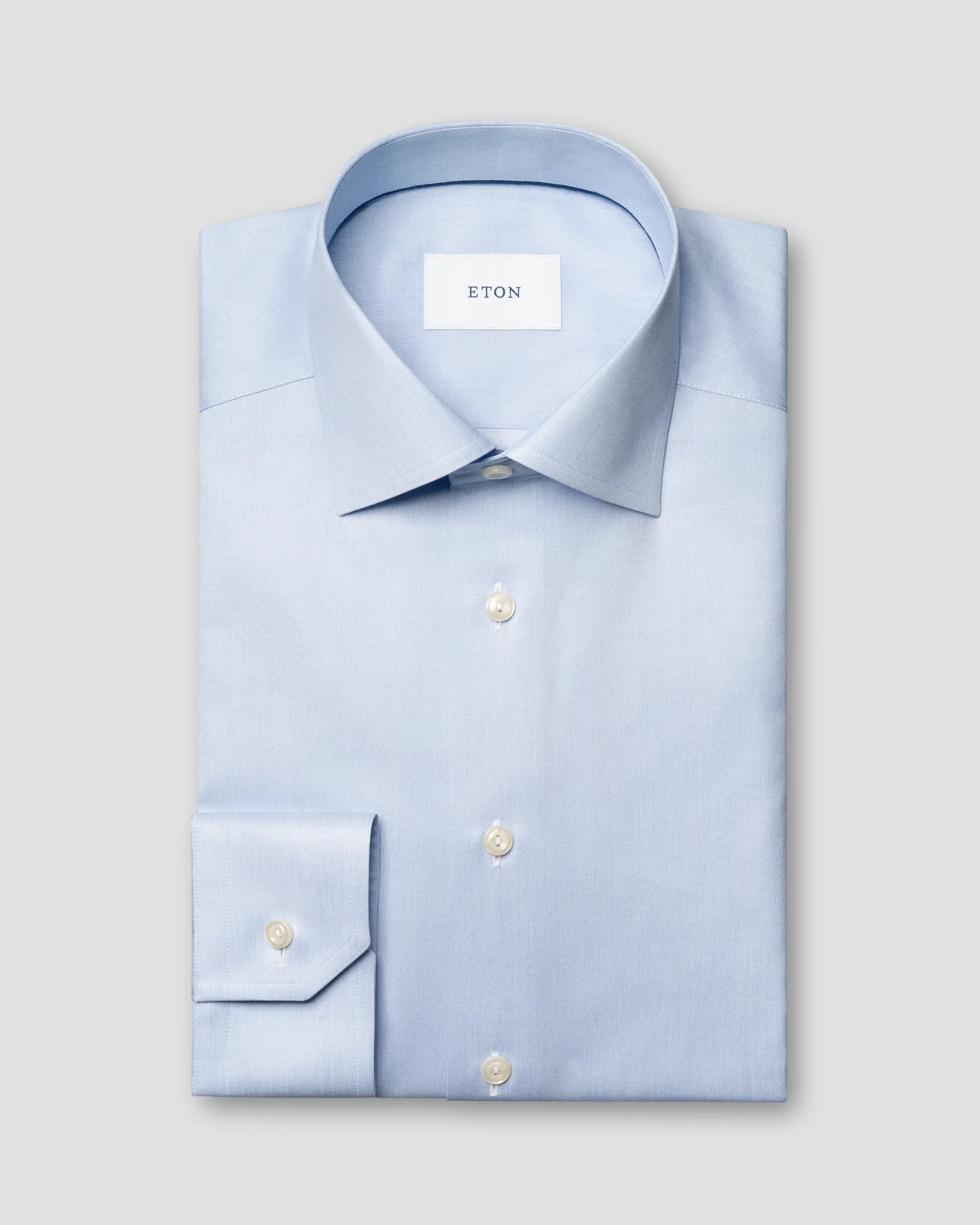 Eton - end on end signature twill shirt cut away