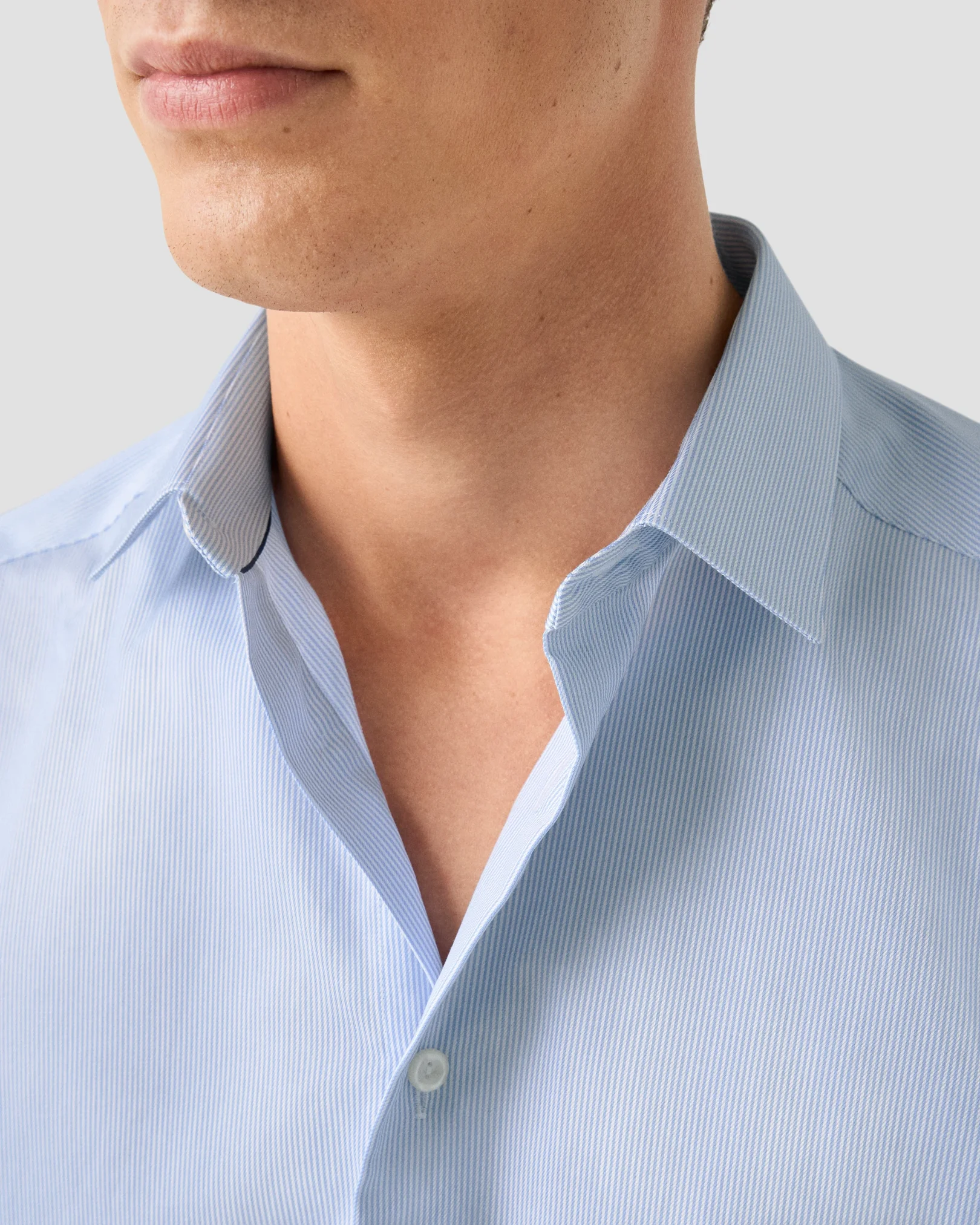 Eton - pointed collar twill shirt