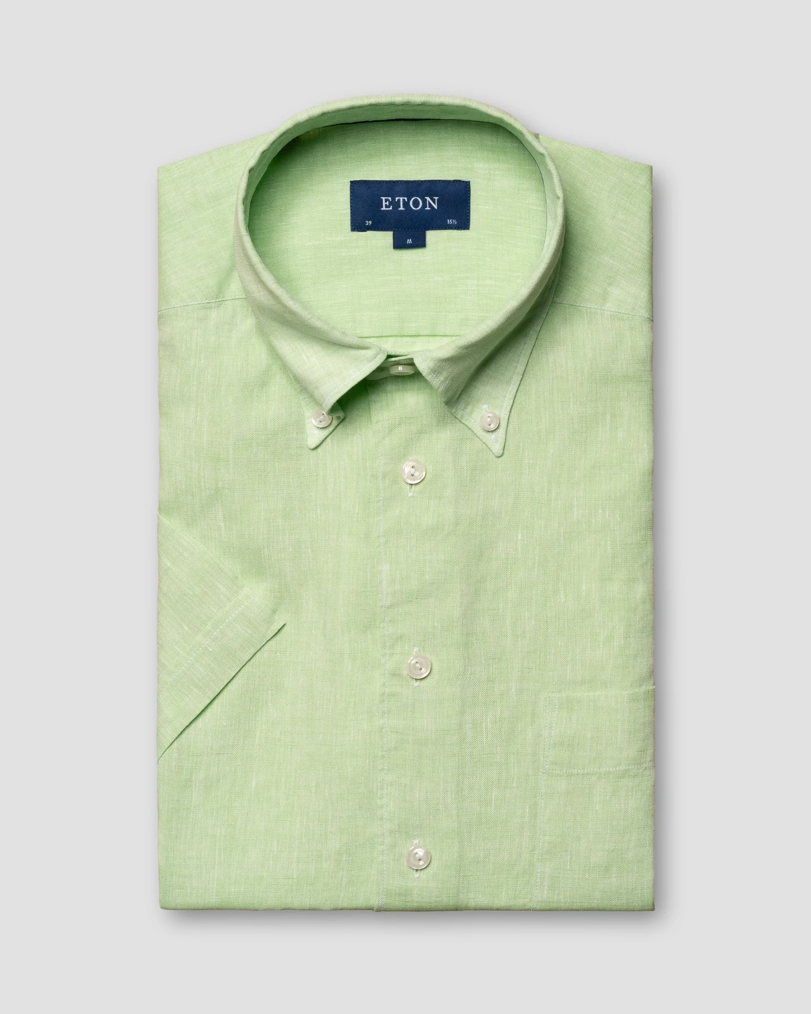 Eton - light green short sleeve