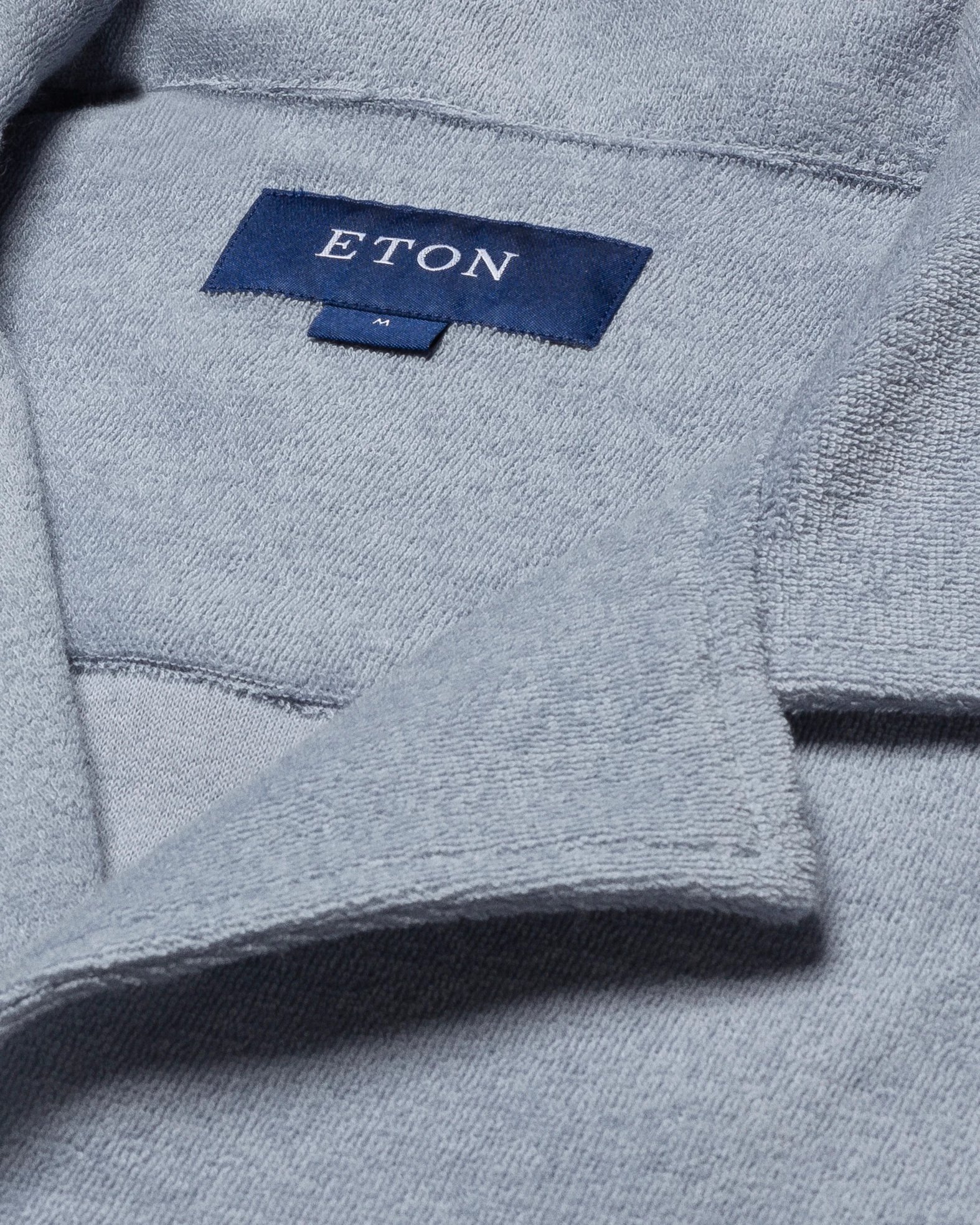 Eton - light grey jerseyterryfrotte turn down short terry terry