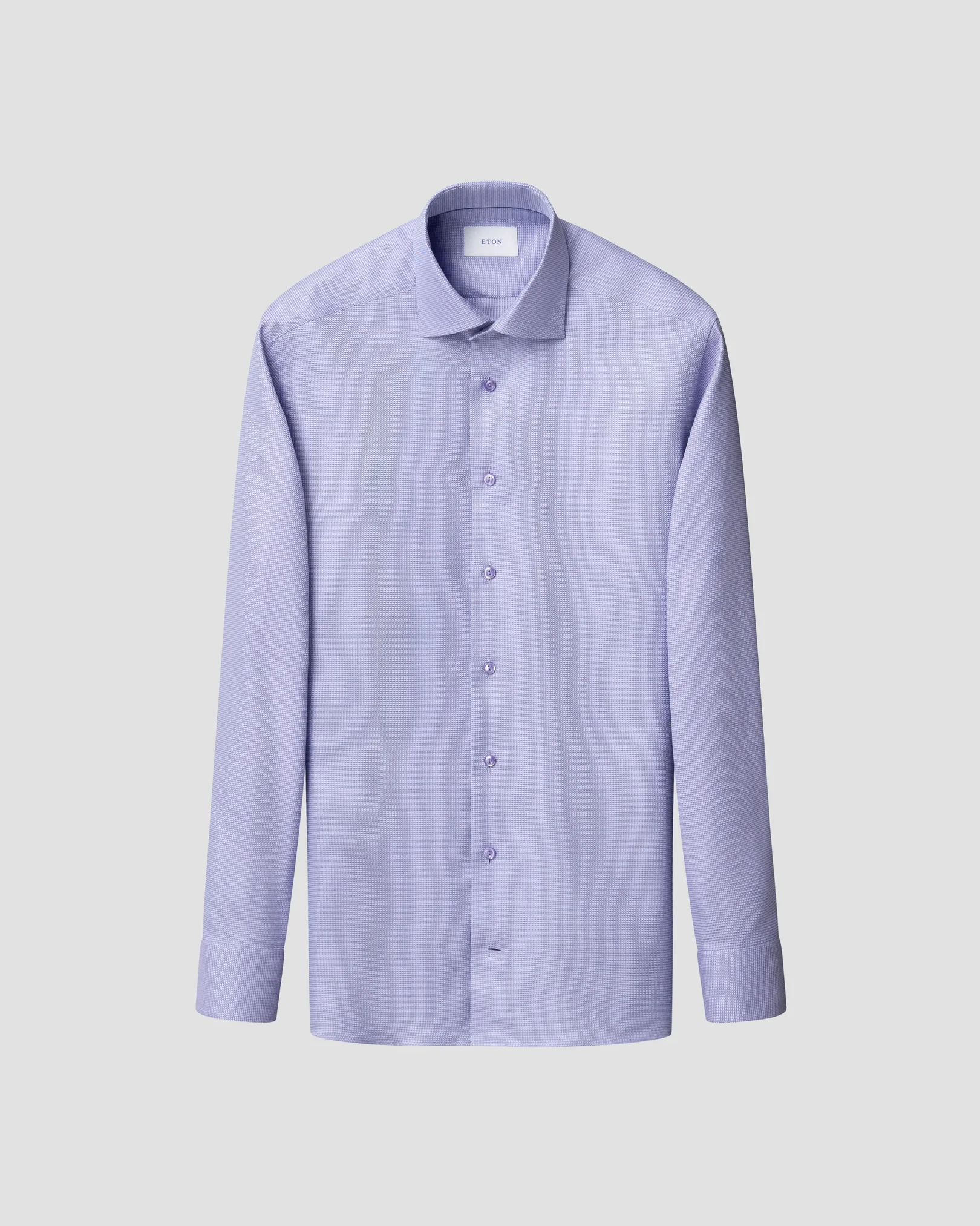 Eton - light purple semi solid signature twill shirt