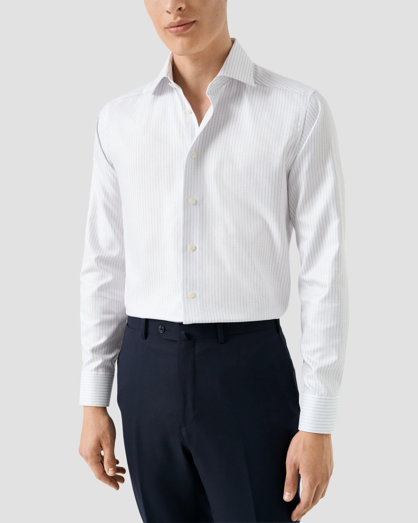 Eton - striped king twill shirt 256