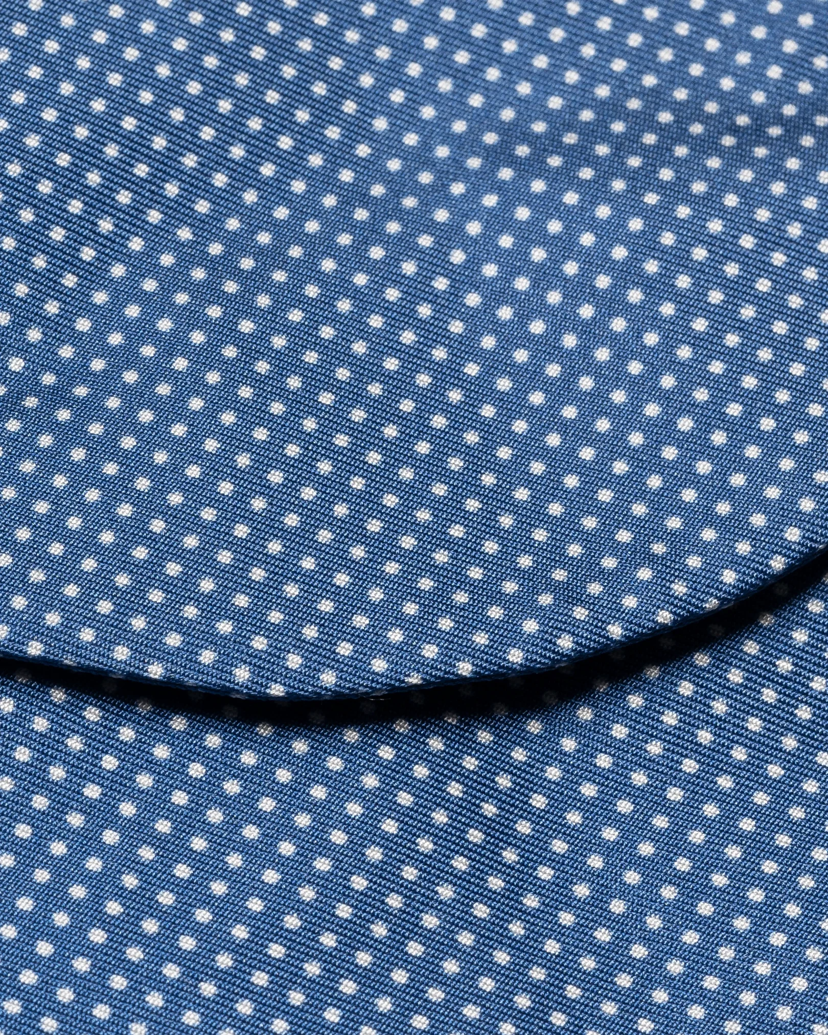 Eton - dark blue polka dot print silk bow tie self tied
