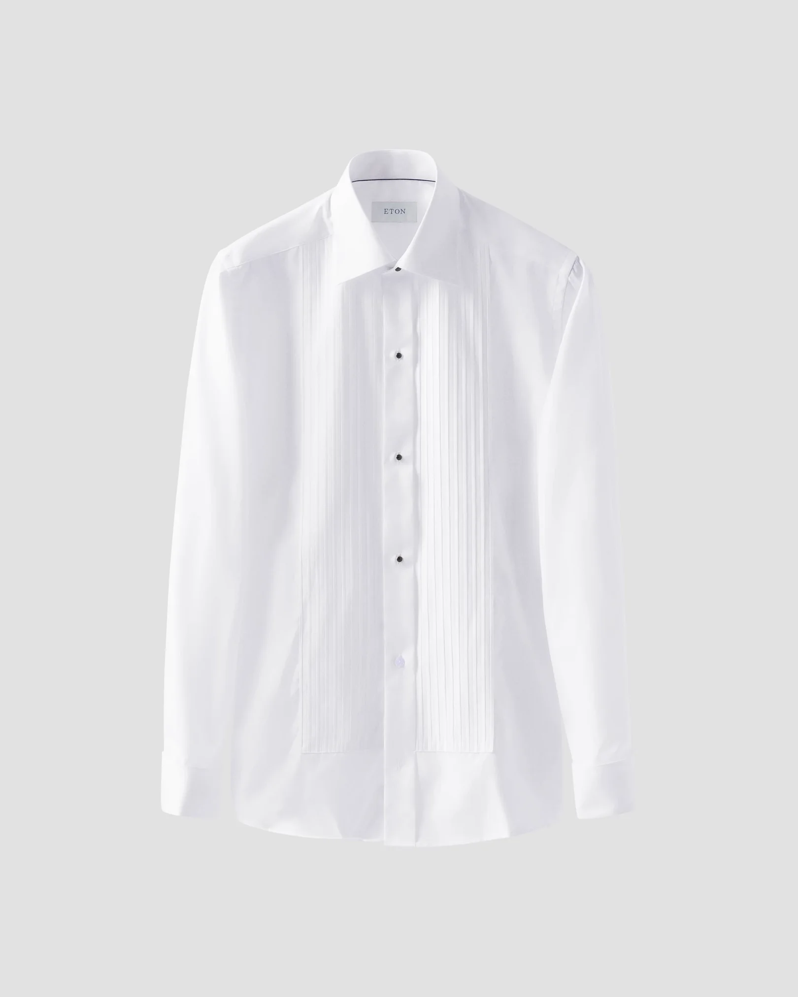 Eton - White Plissé Tuxedo Shirt