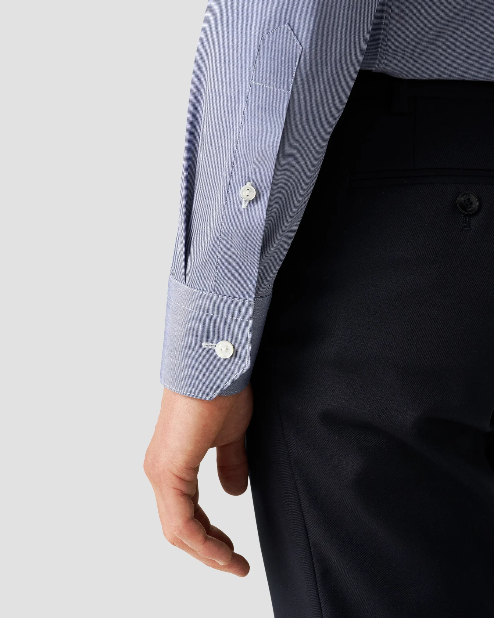 Eton - dark blue elevated poplin