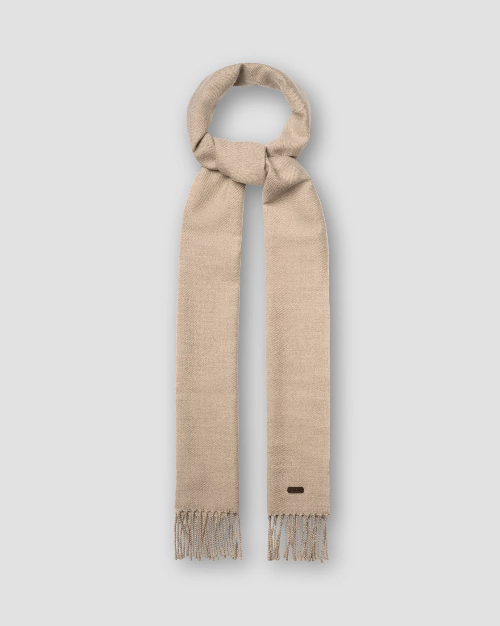 Eton - two face merino wool scarf beige
