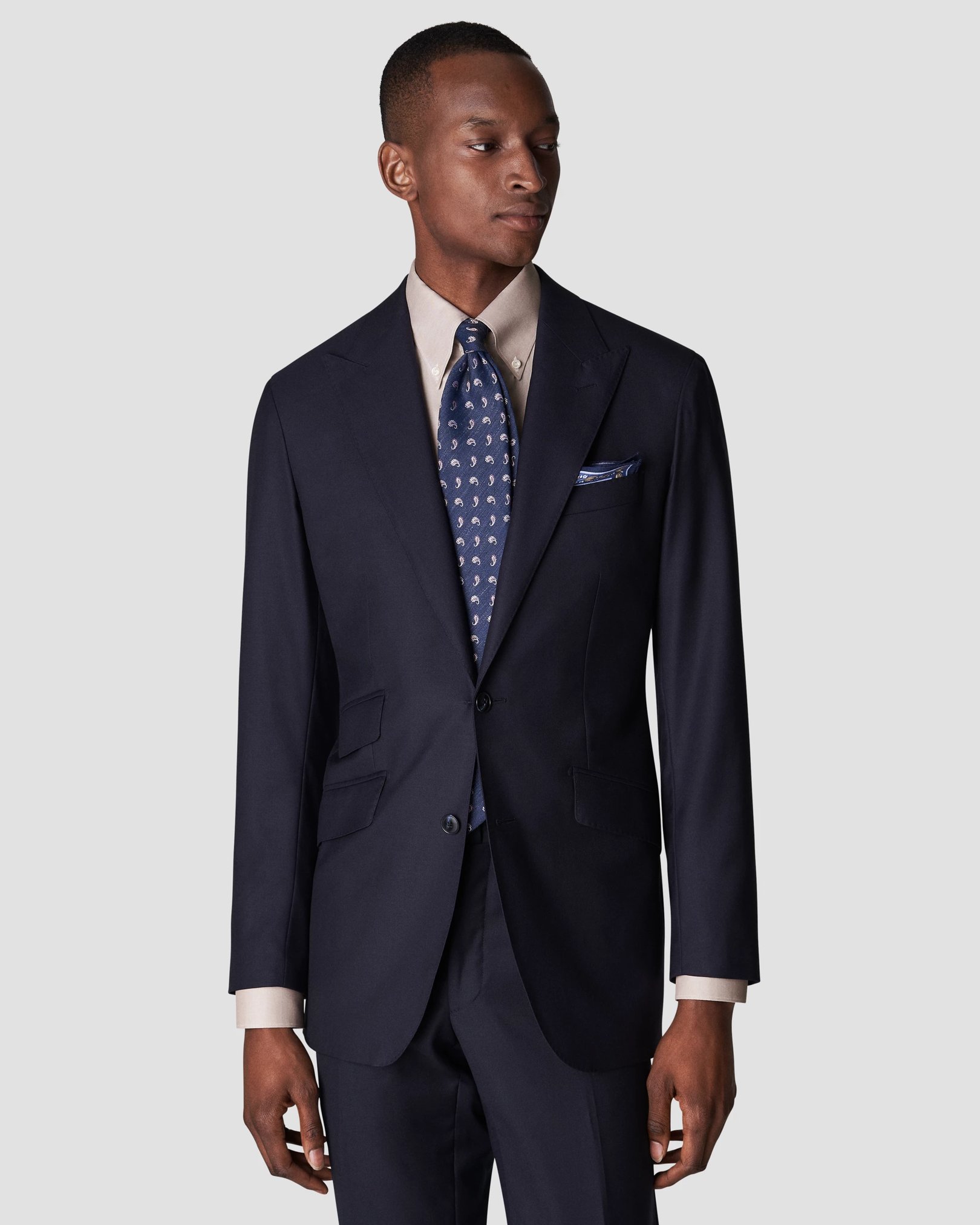 Eton - beige wrinkle free oxford