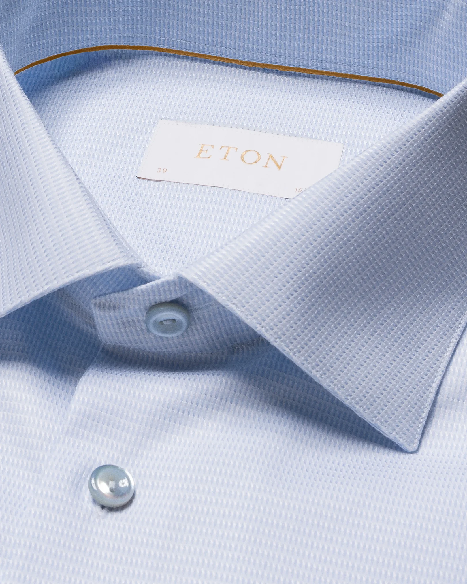 Eton - light blue pique supima cotton