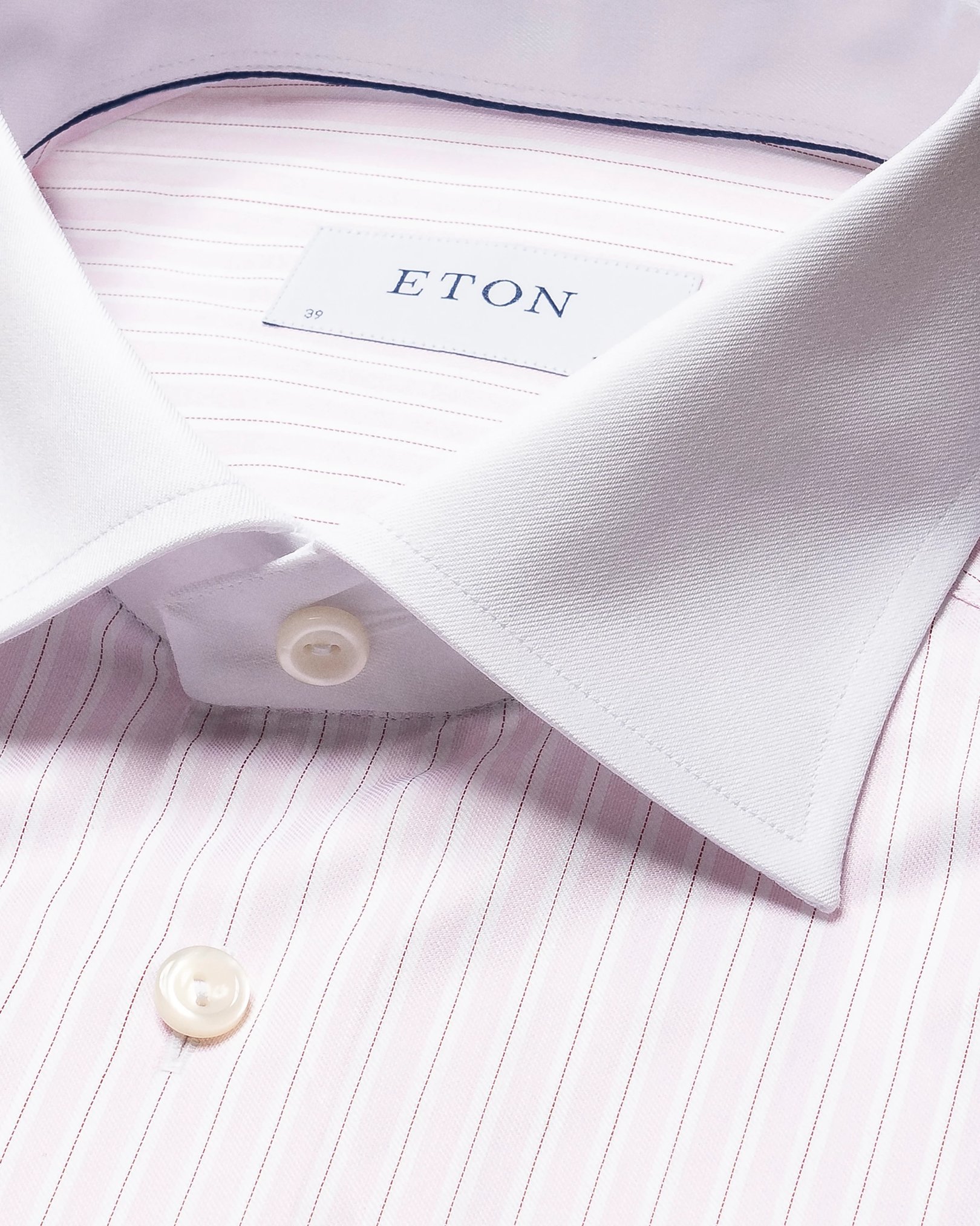 Eton - subtle striped twill shirt