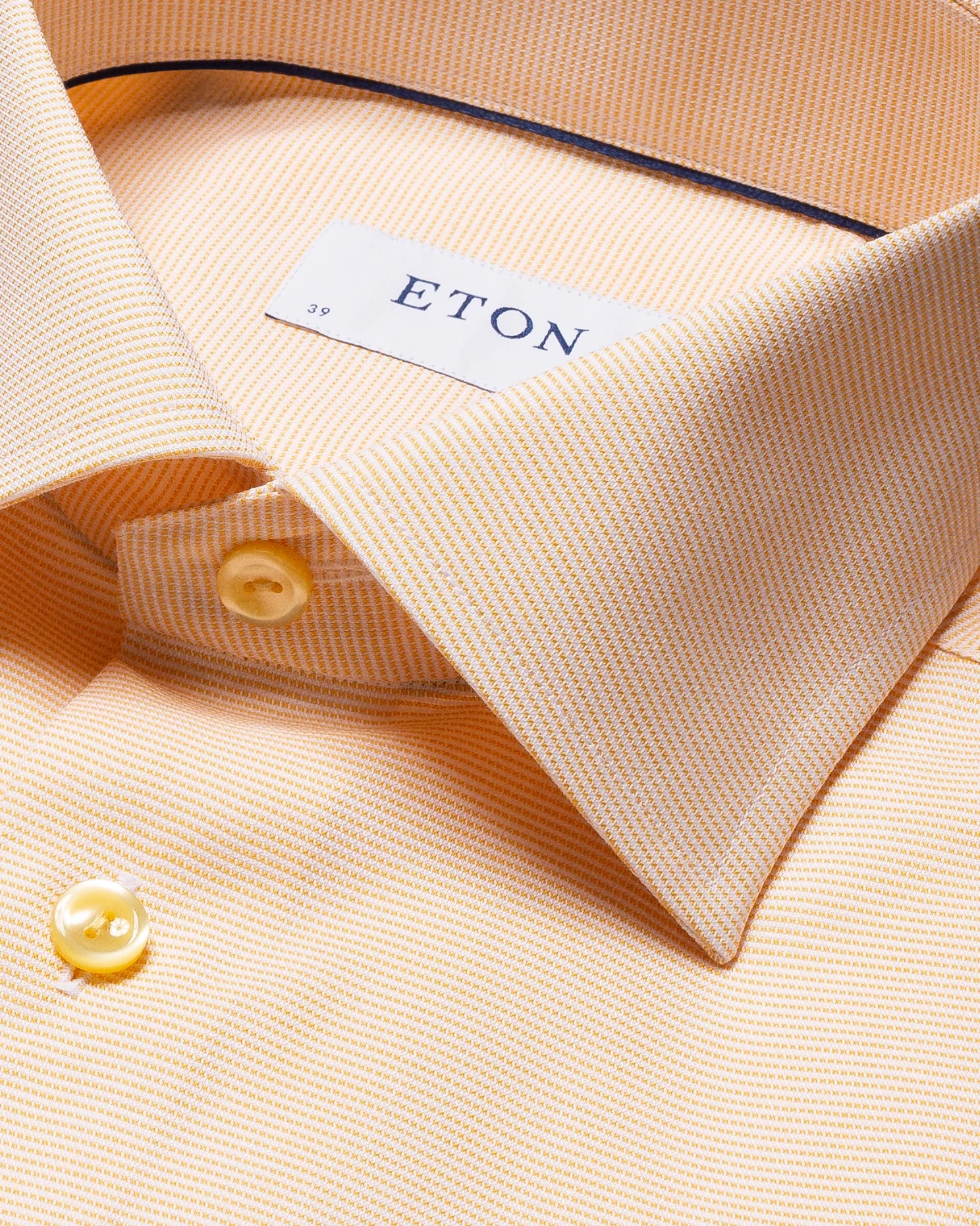 Eton - light yellow twill shirt