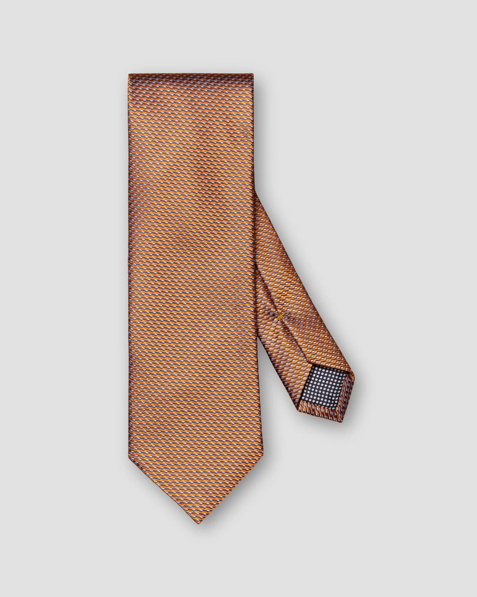 Eton - orange geometric woven silk