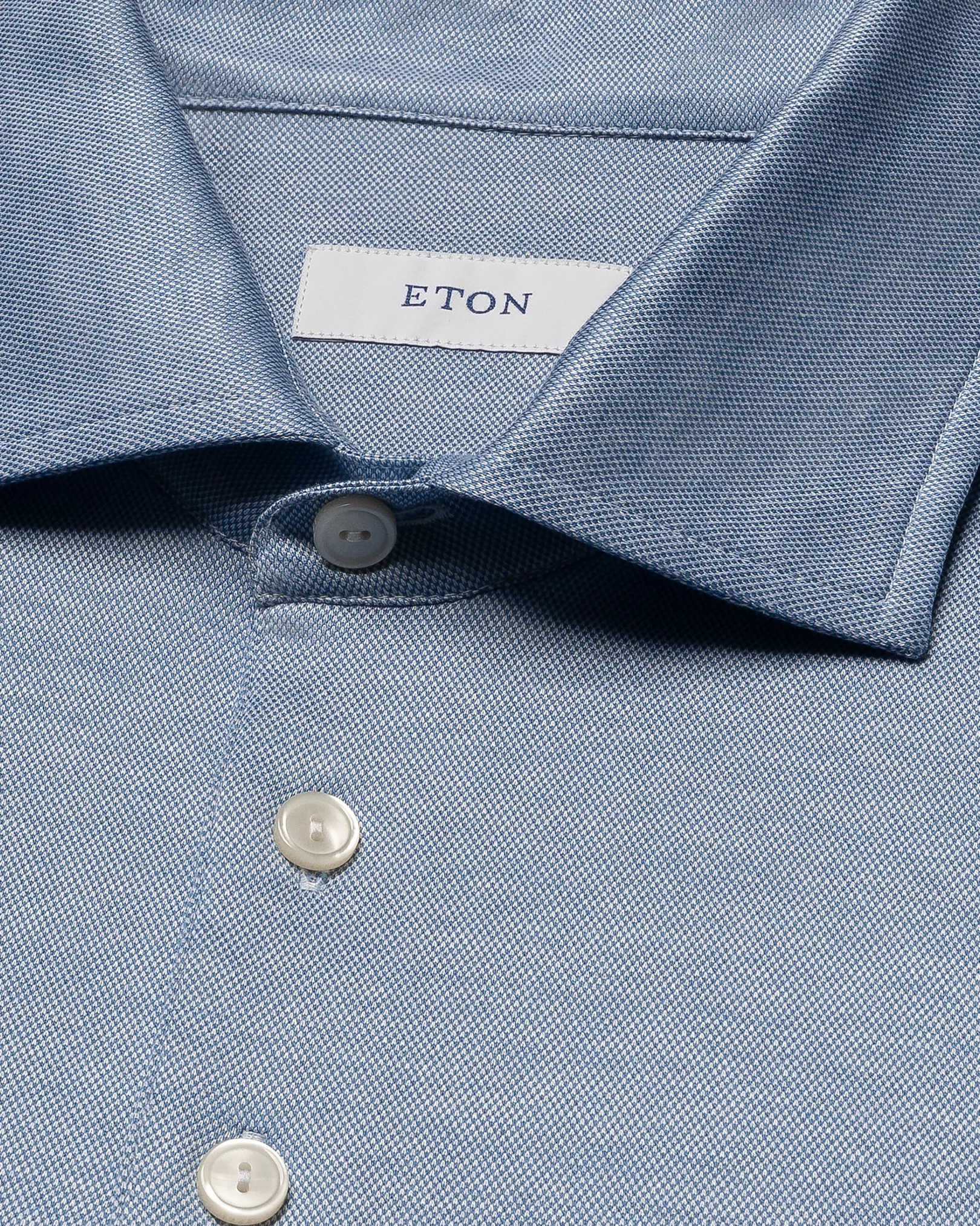 Eton - light blue jacquard filo di scozia polo shirt 261