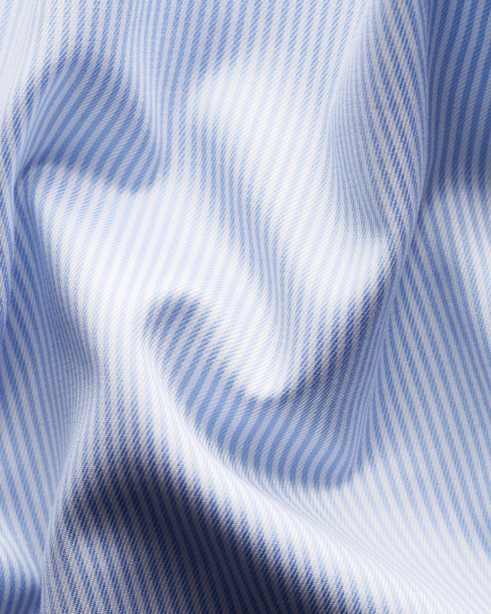 Eton - light blue twill thin striped