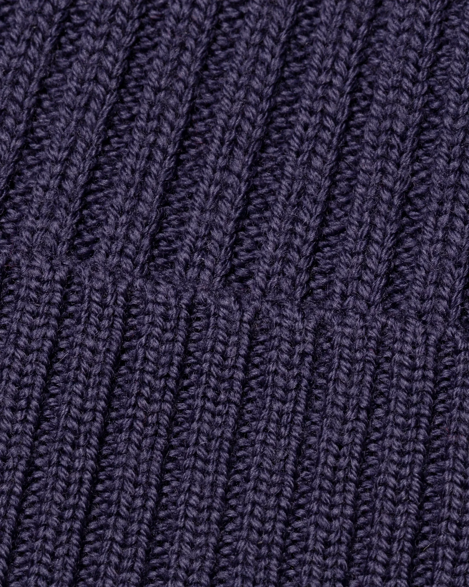 Eton - dark purple merino wool beanie