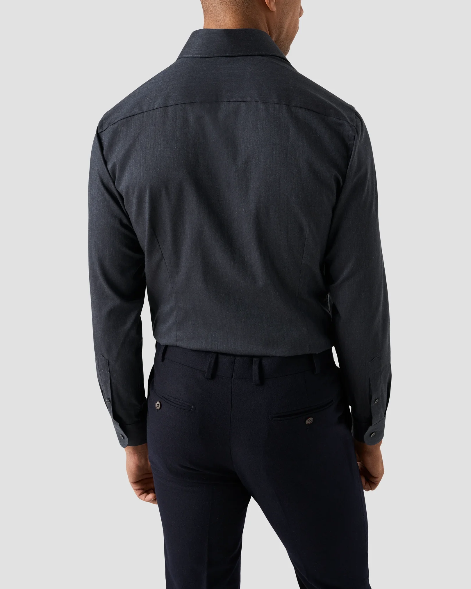 Eton - flanell navy blue shirt