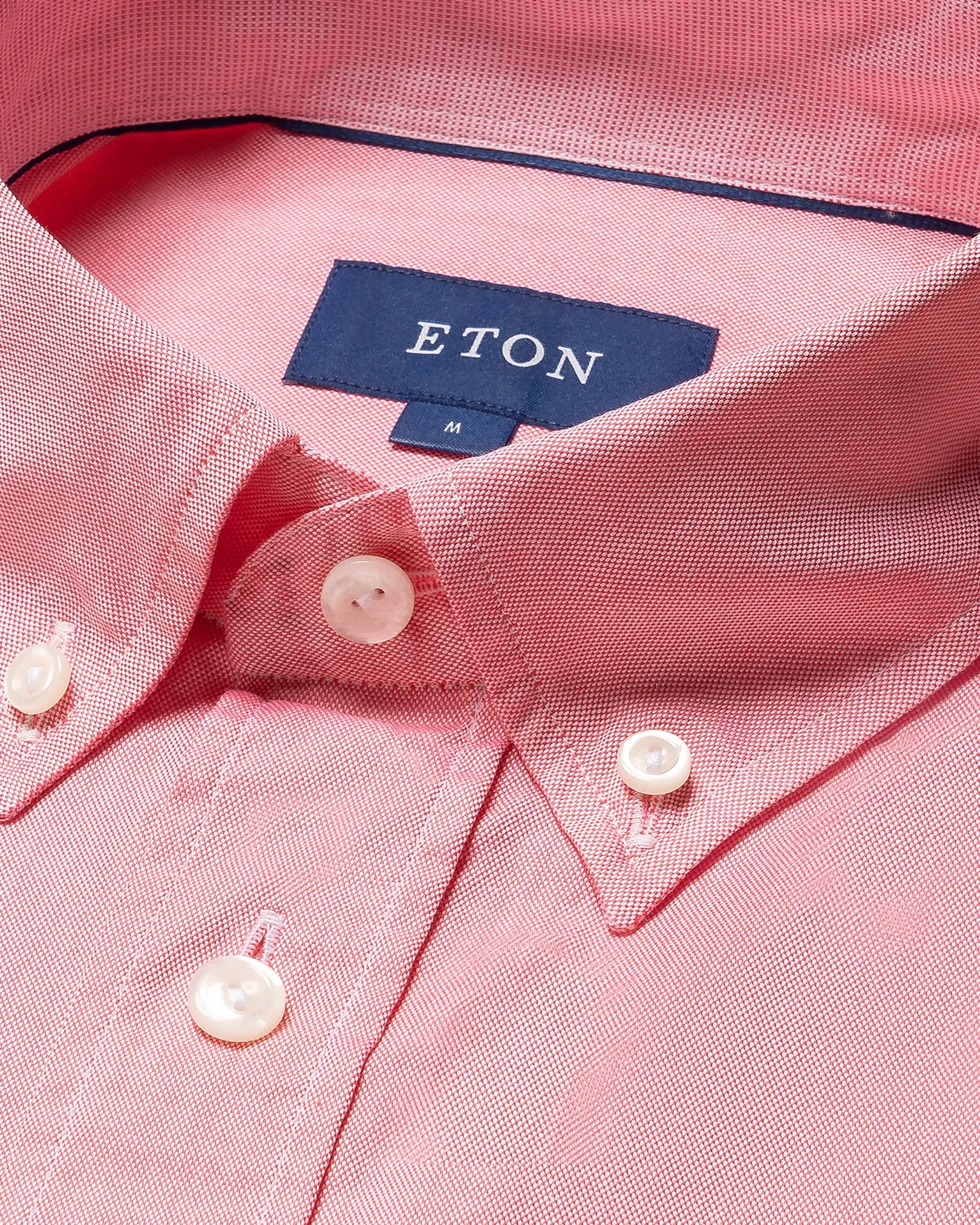 Eton - pink oxford button down rounded single slim fit