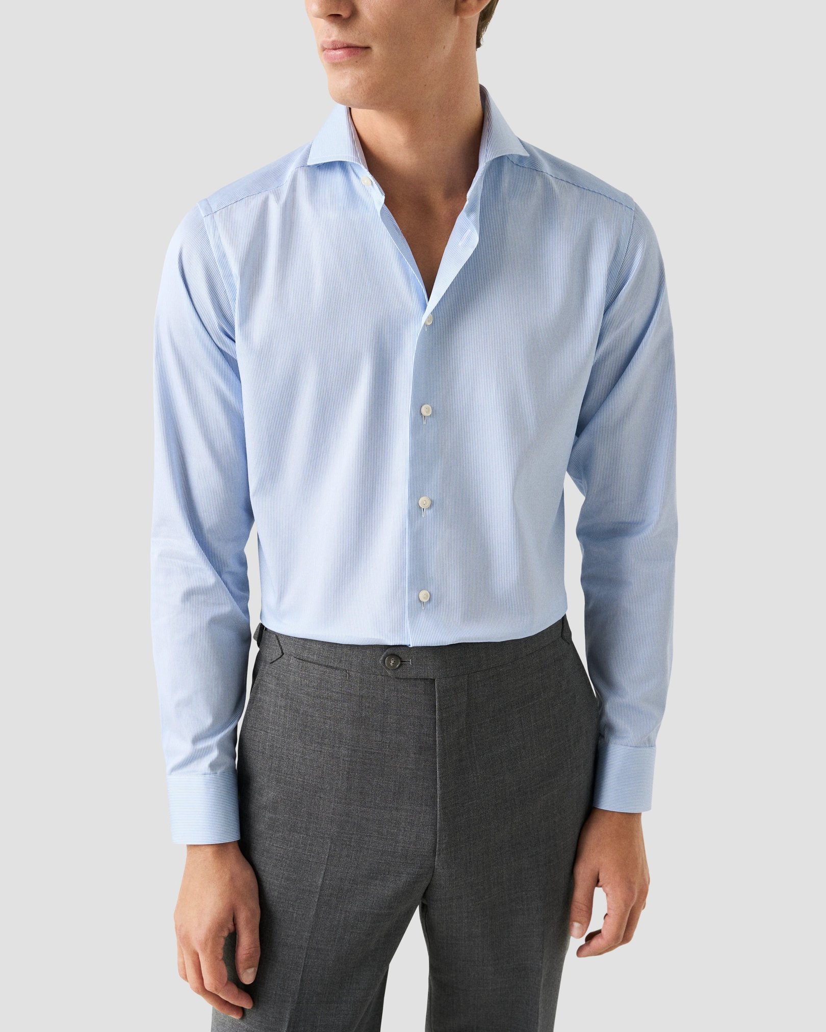 Eton - Chemise Signature en Twill à Rayures Fines