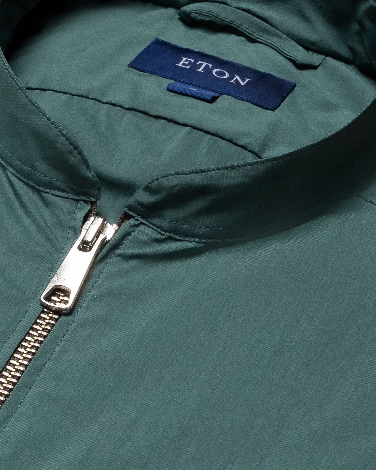 Eton - green wind vest stand collar low sleeve less vest