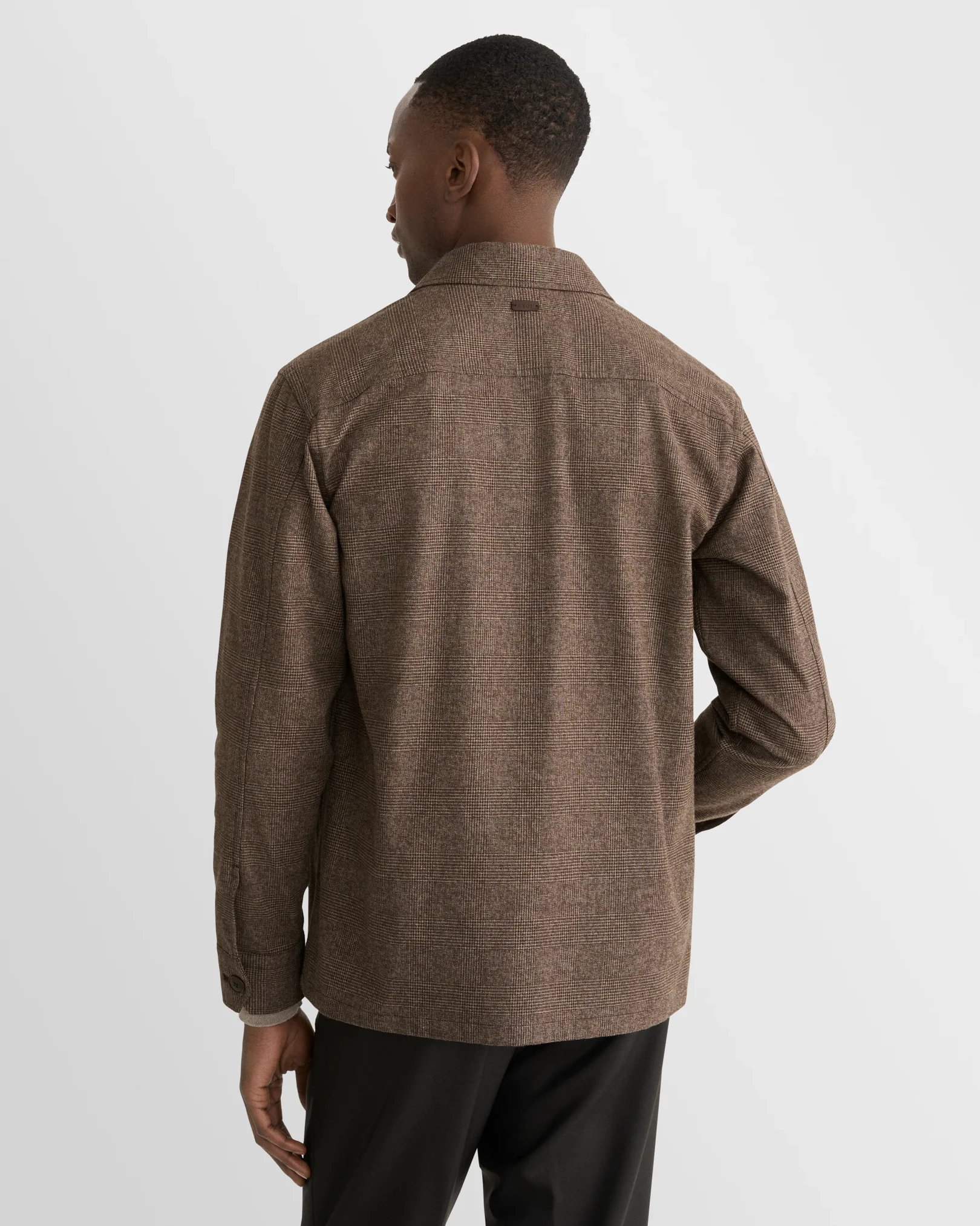 Eton - brown cotton flannel two pocket jacket