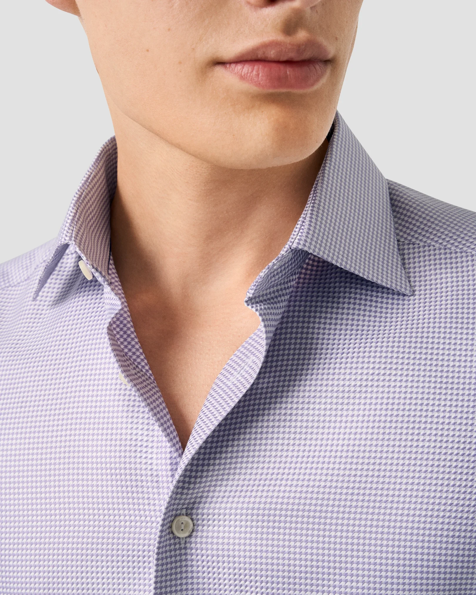 Eton - houndstooth king twillshirt 256